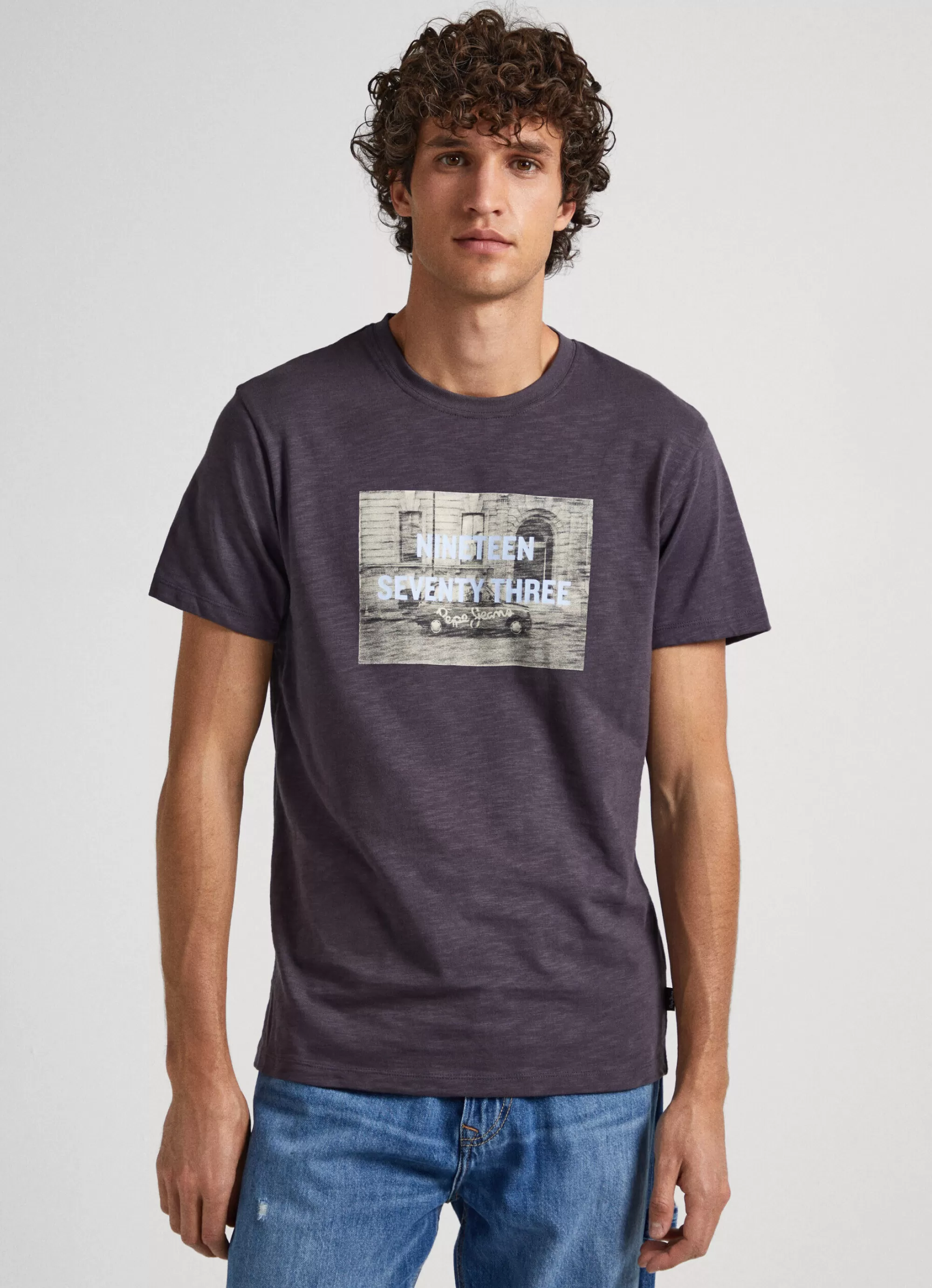 Homem Pepe Jeans T-Shirts>T-Shirt Estampado Fotografico