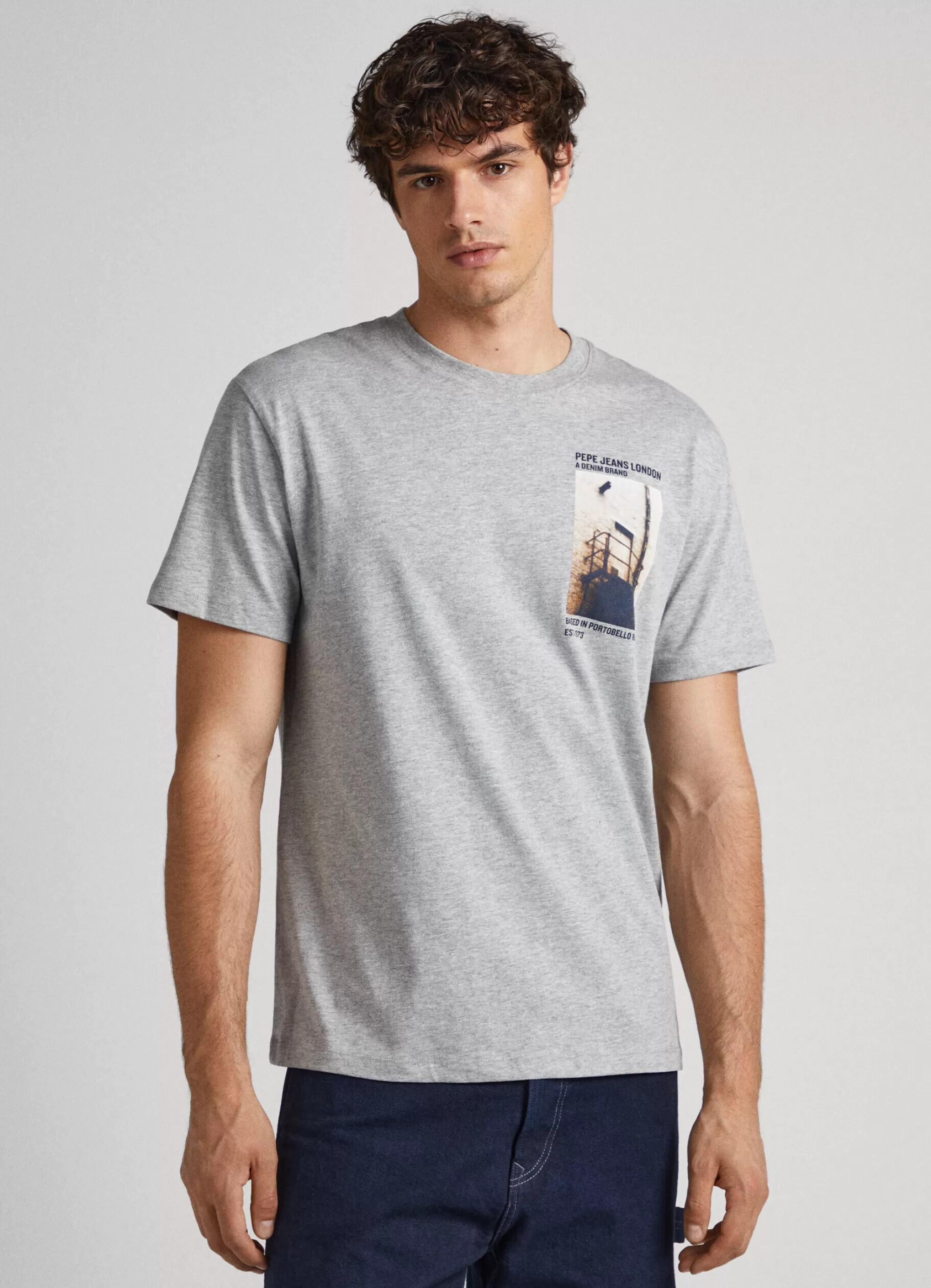 Homem Pepe Jeans T-Shirts>T-Shirt Estampado Fotografico