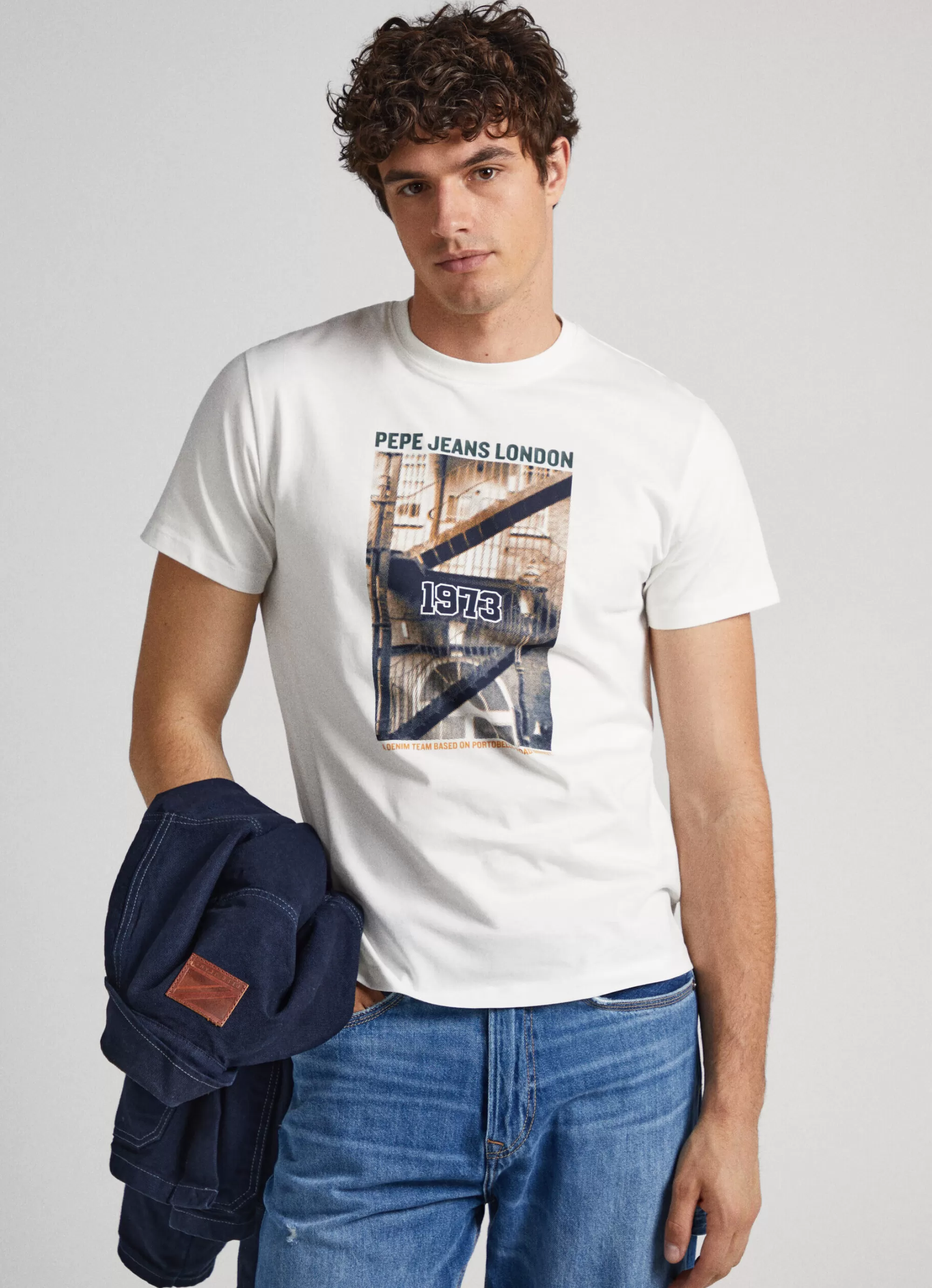 Homem Pepe Jeans T-Shirts>T-Shirt Estampado Fotografico