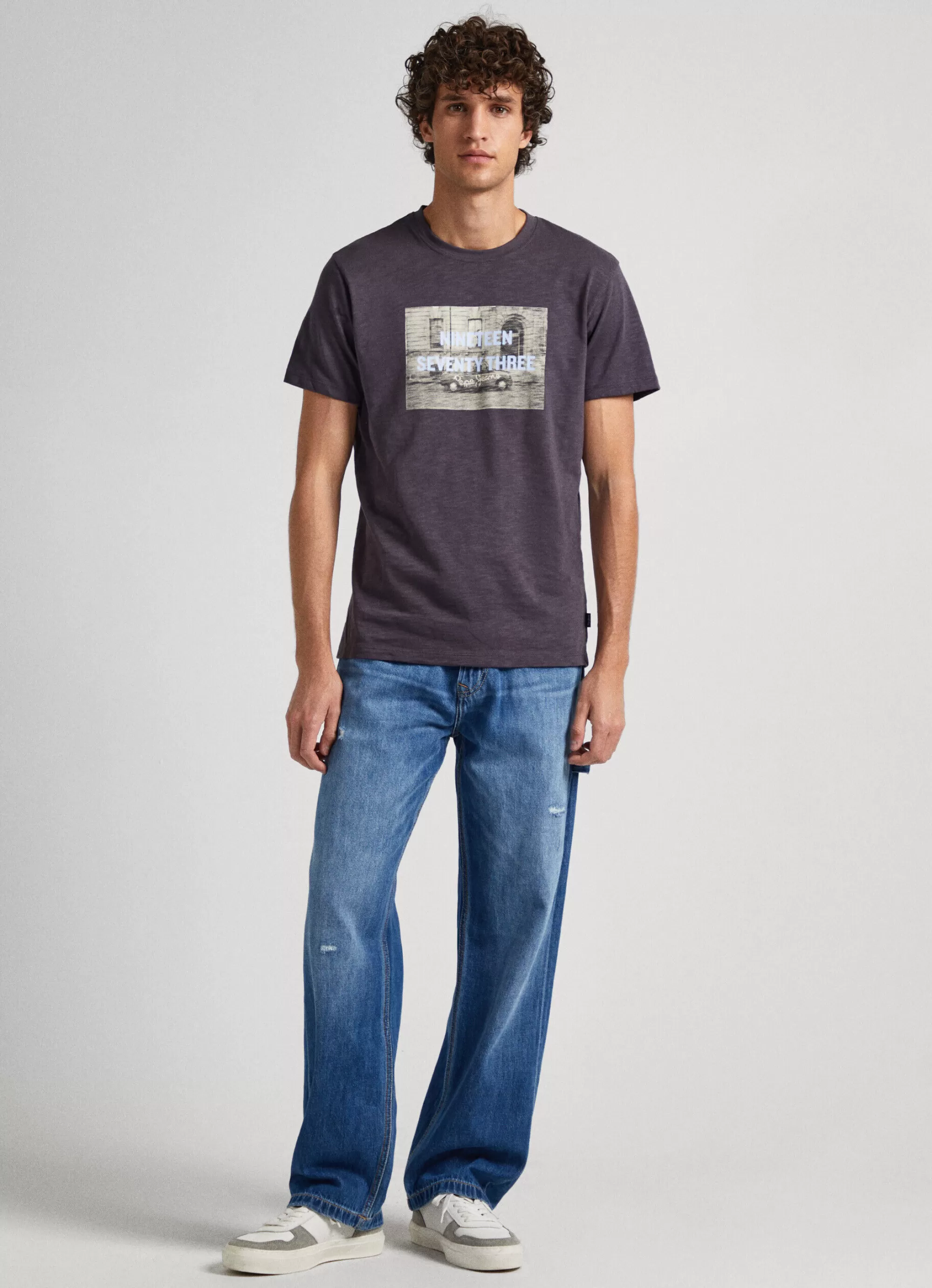 Homem Pepe Jeans T-Shirts>T-Shirt Estampado Fotografico