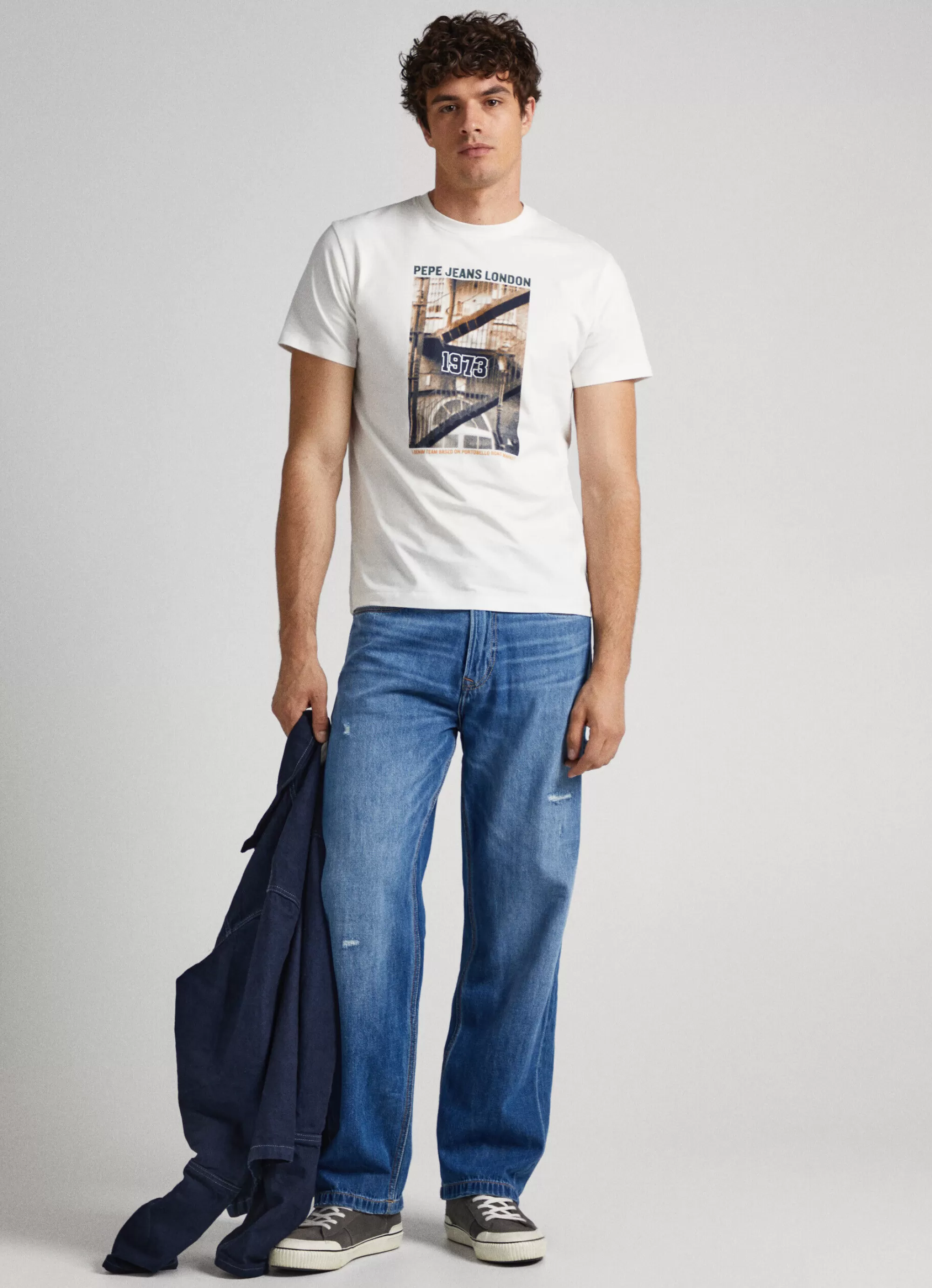 Homem Pepe Jeans T-Shirts>T-Shirt Estampado Fotografico