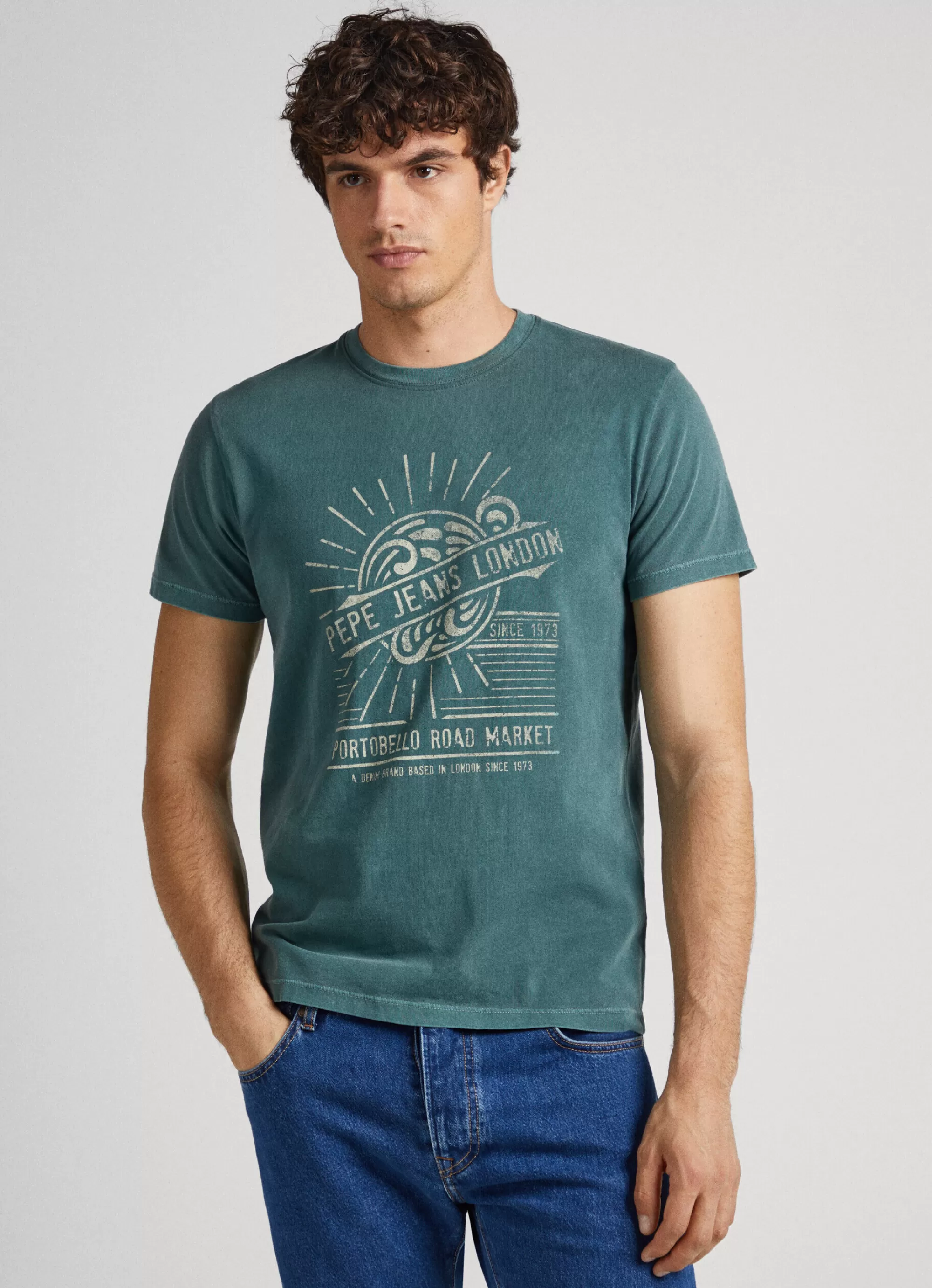 Homem Pepe Jeans T-Shirts>T-Shirt Logo Estampado