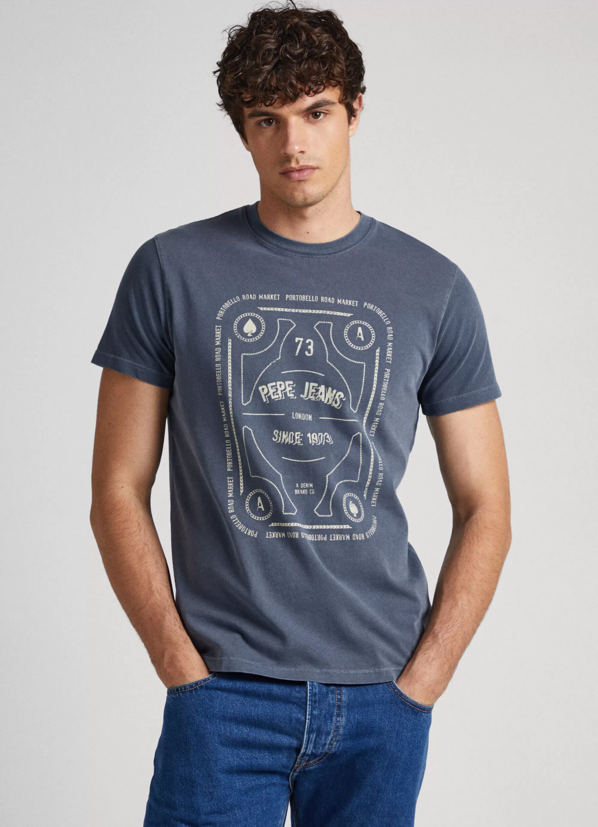 Homem Pepe Jeans T-Shirts>T-Shirt Logo Estampado