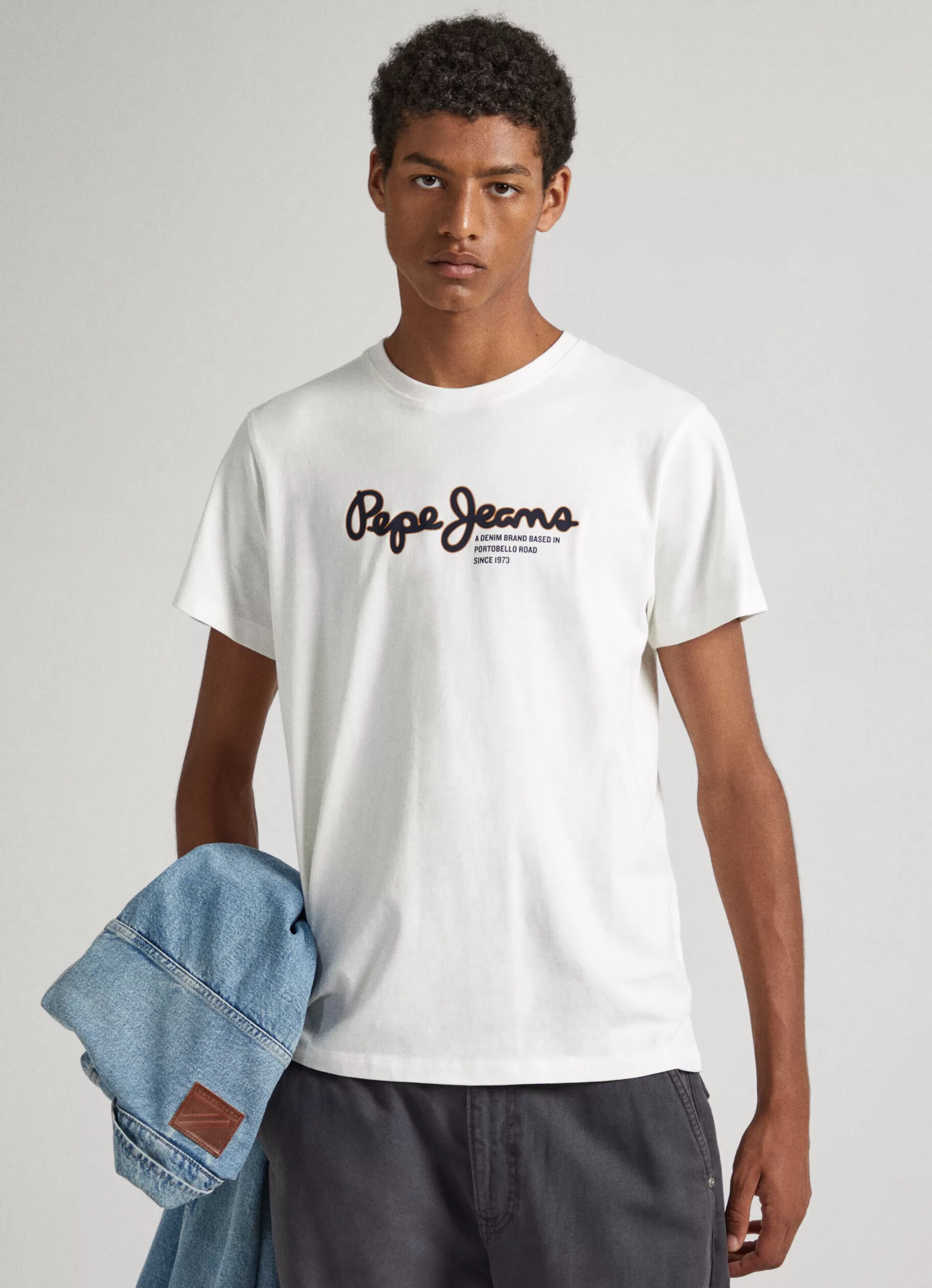 Homem Pepe Jeans T-Shirts>T-Shirt Logo Estampado