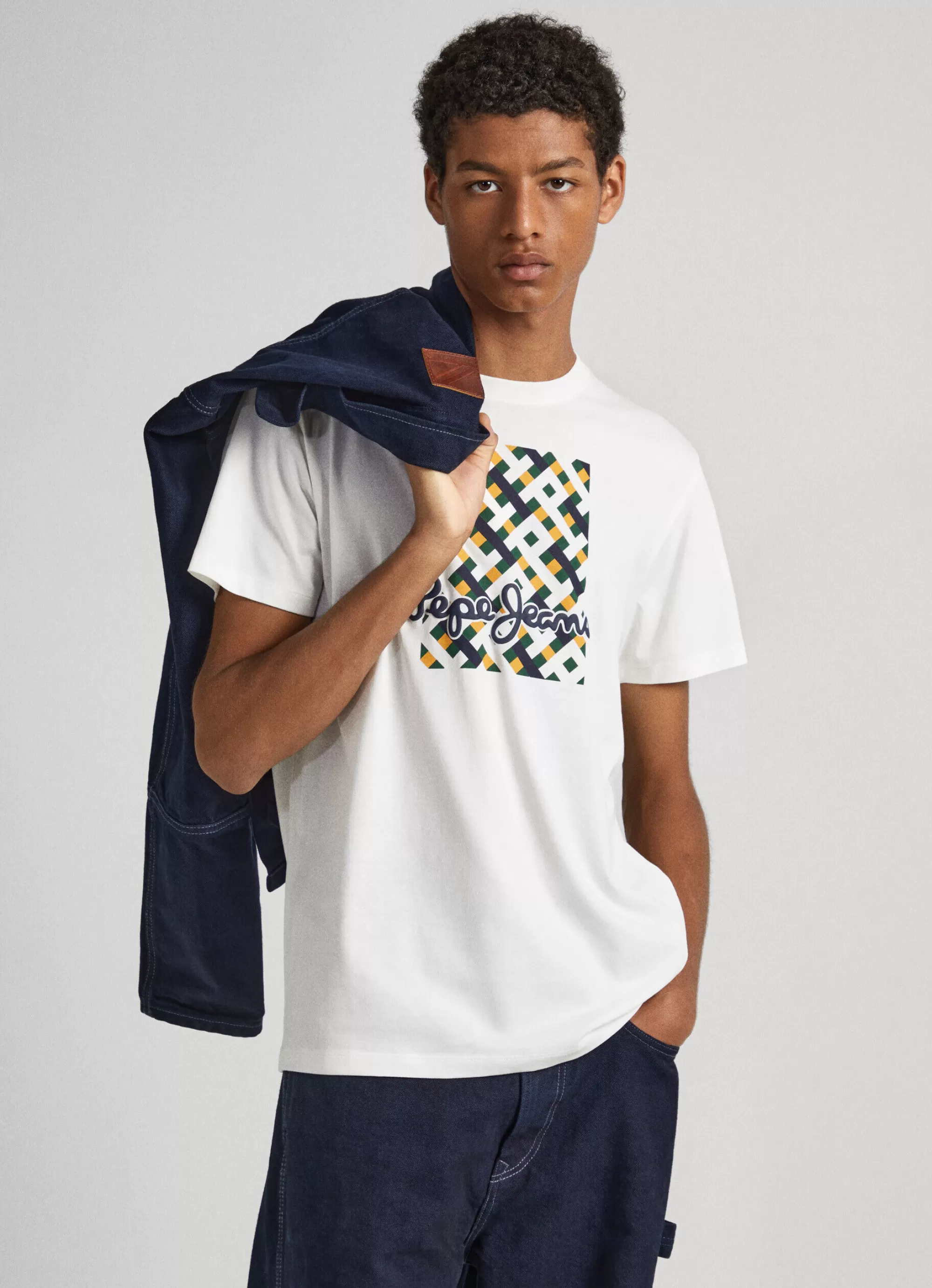 Homem Pepe Jeans T-Shirts>T-Shirt Logo Estampado