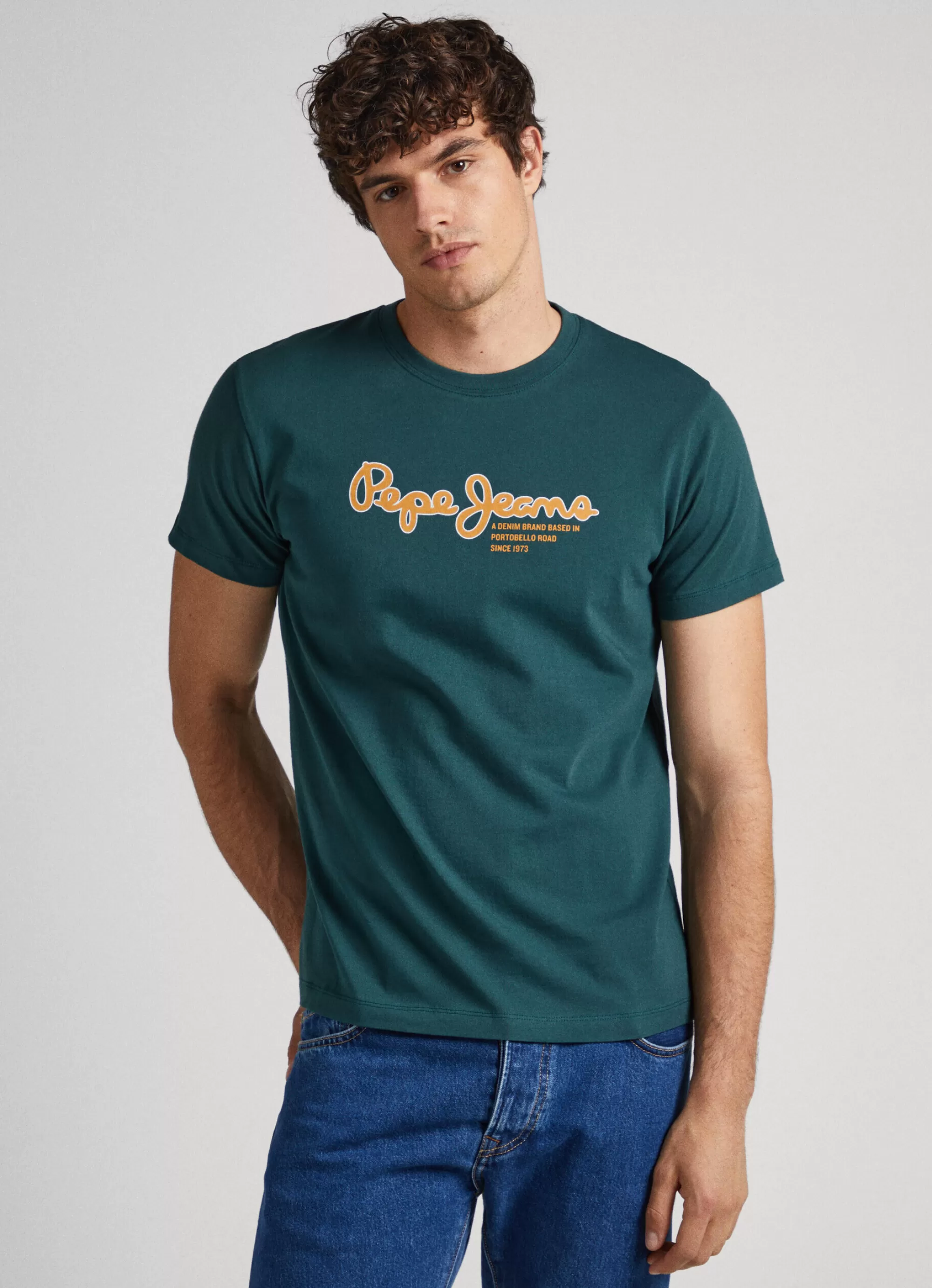 Homem Pepe Jeans T-Shirts>T-Shirt Logo Estampado