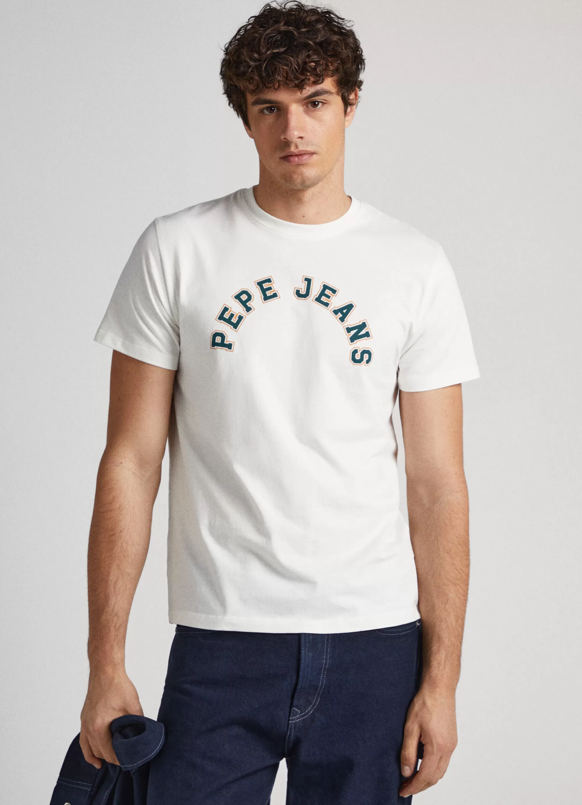 Homem Pepe Jeans T-Shirts>T-Shirt Logo Estampado