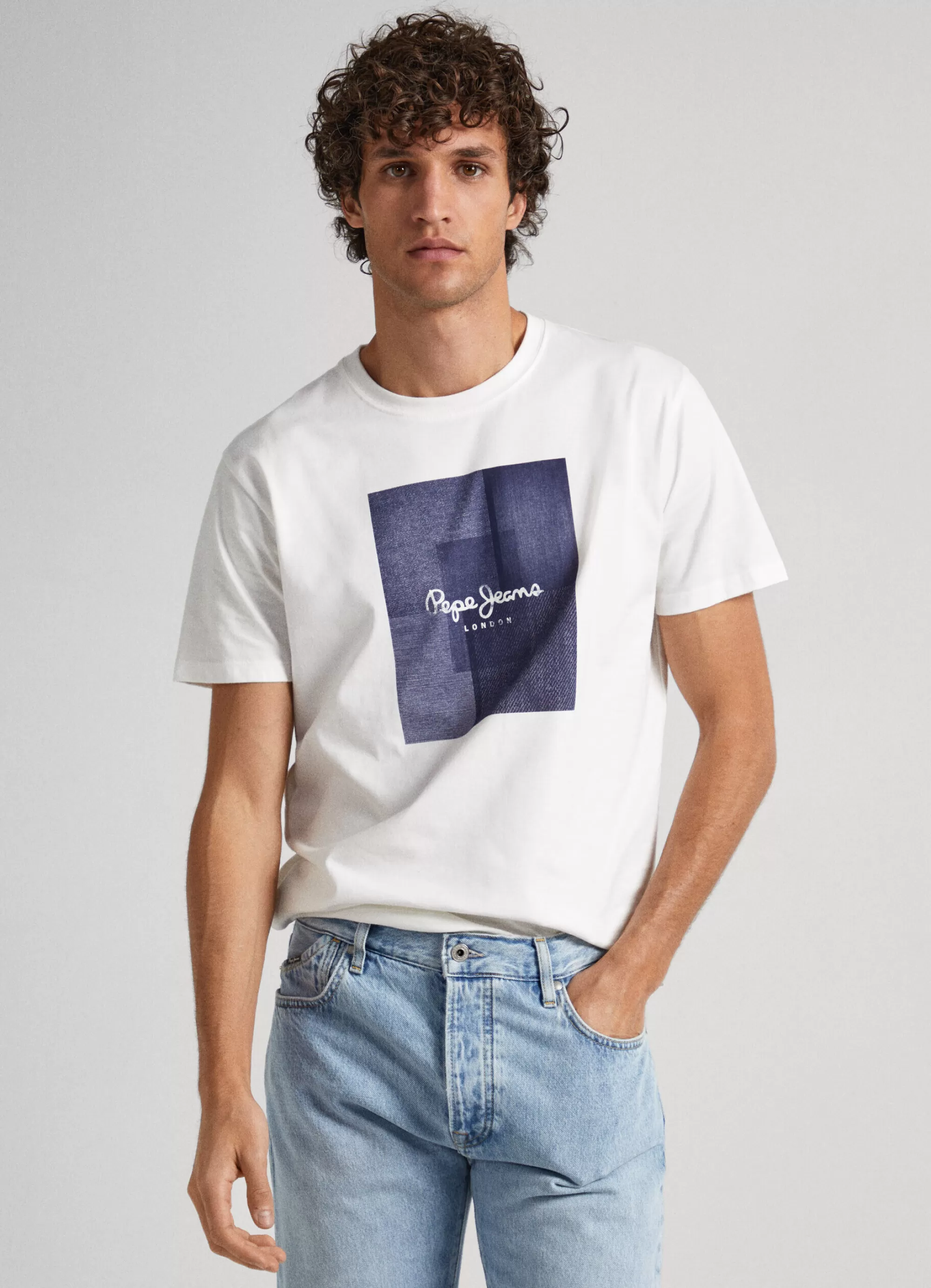 Homem Pepe Jeans T-Shirts>T-Shirt Logo Estampado