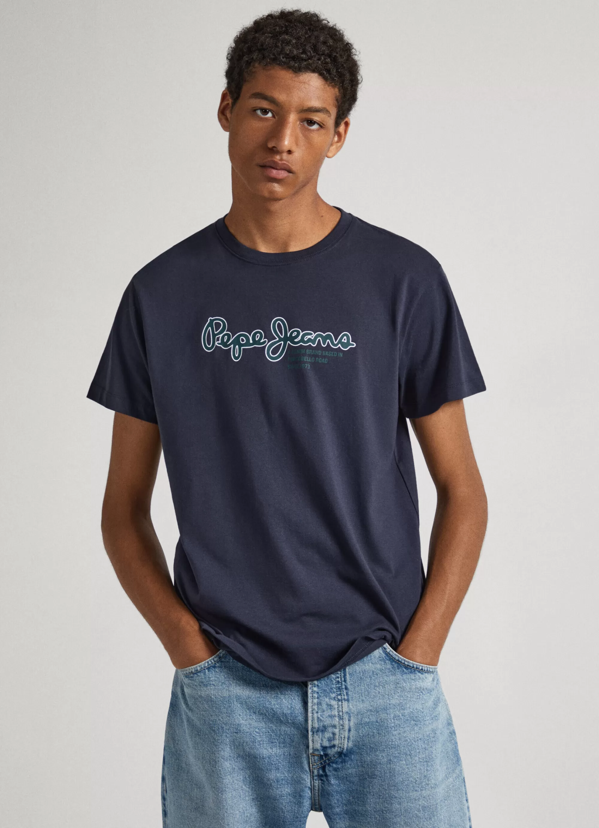 Homem Pepe Jeans T-Shirts>T-Shirt Logo Estampado