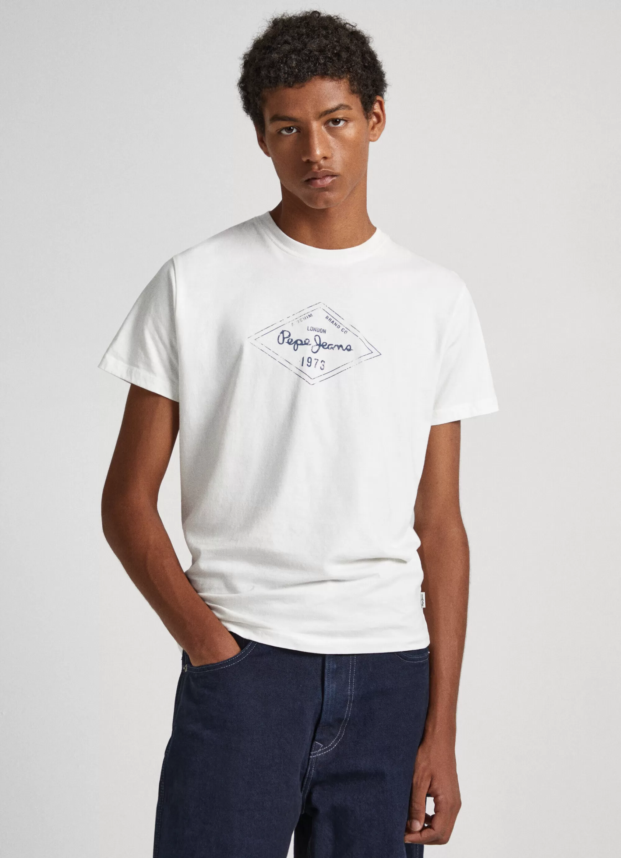 Homem Pepe Jeans T-Shirts>T-Shirt Logo Estampado