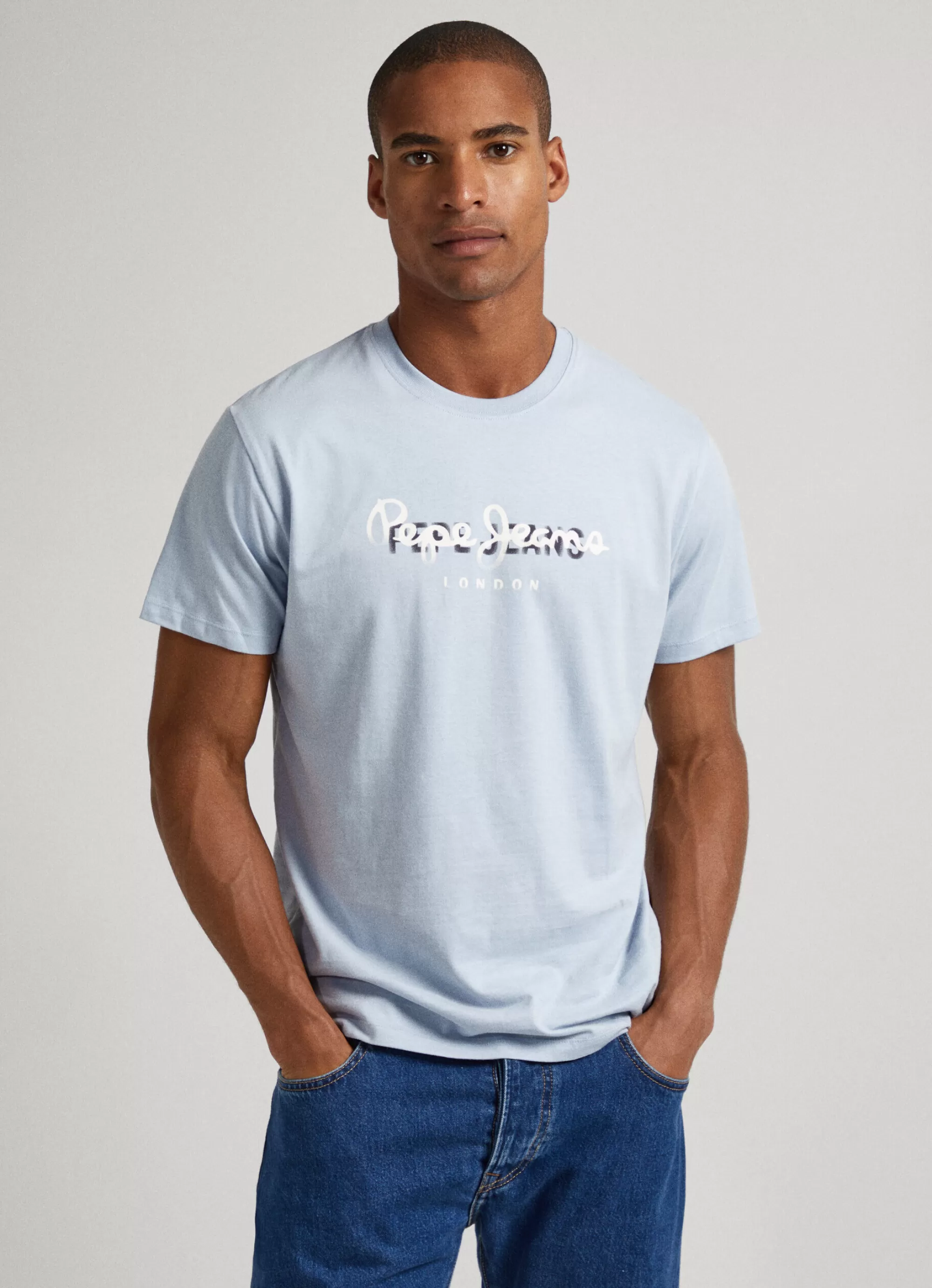 Homem Pepe Jeans T-Shirts>T-Shirt Logo Estampado