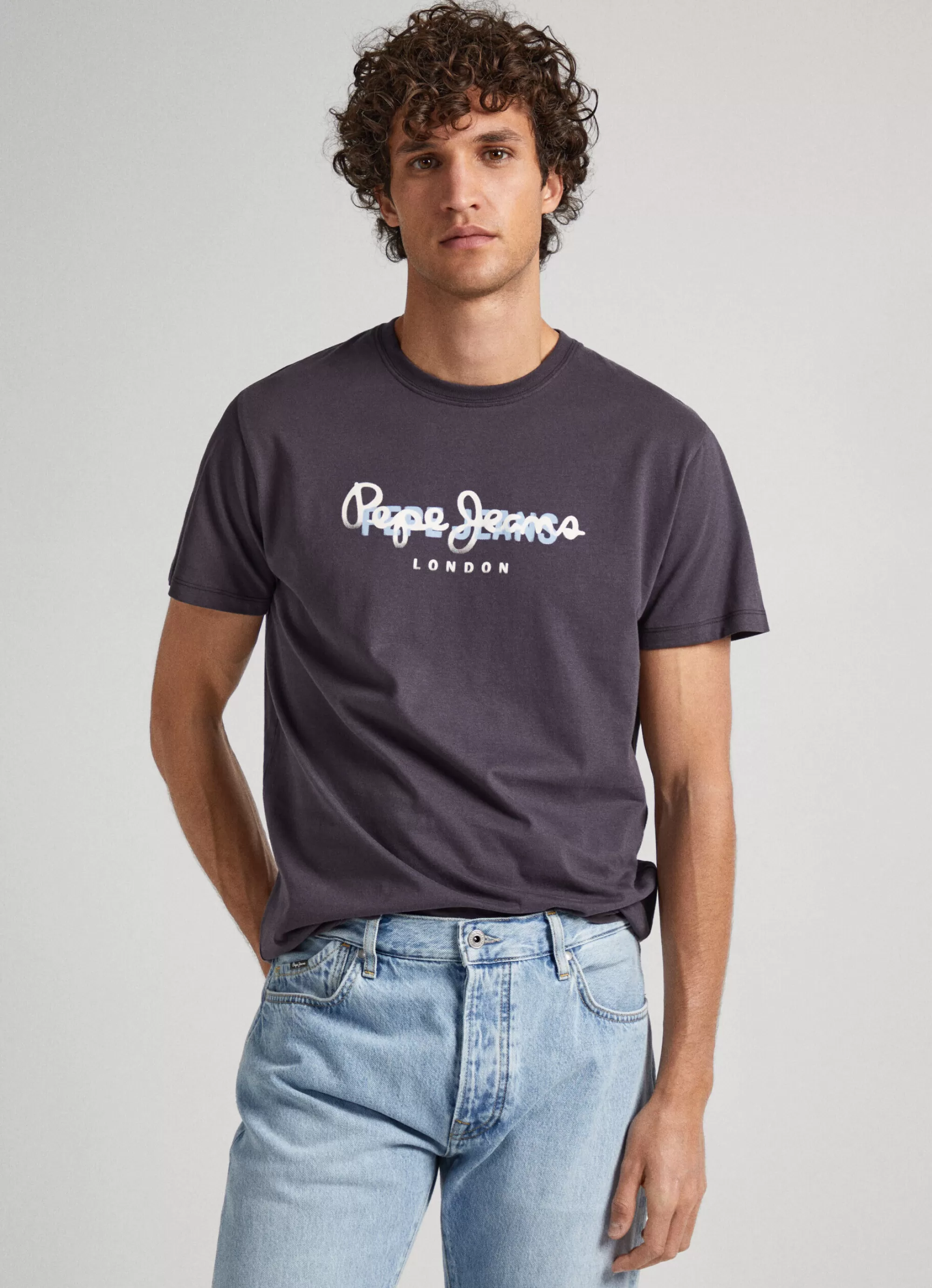 Homem Pepe Jeans T-Shirts>T-Shirt Logo Estampado