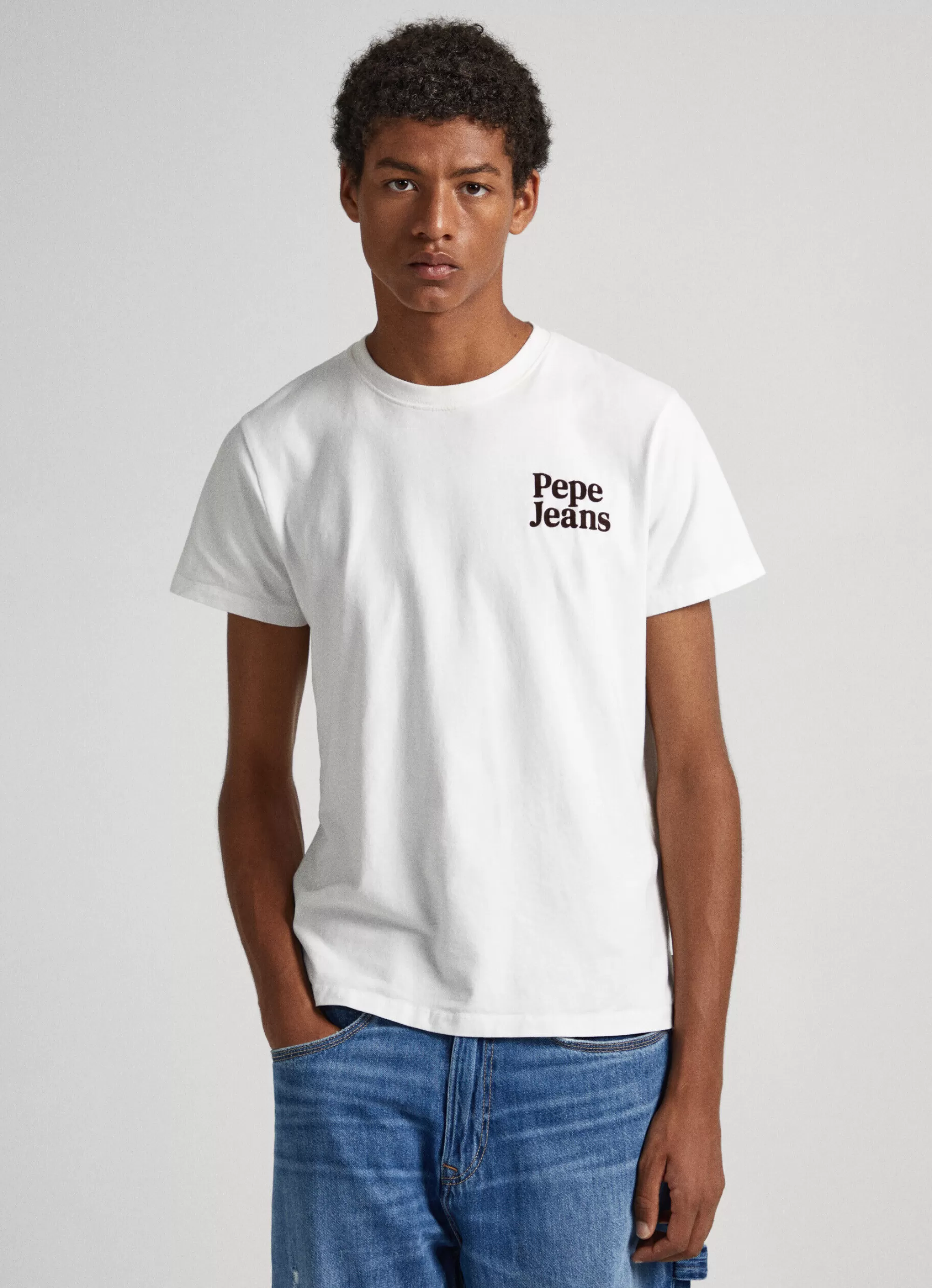 Homem Pepe Jeans T-Shirts>T-Shirt Logo Estampado