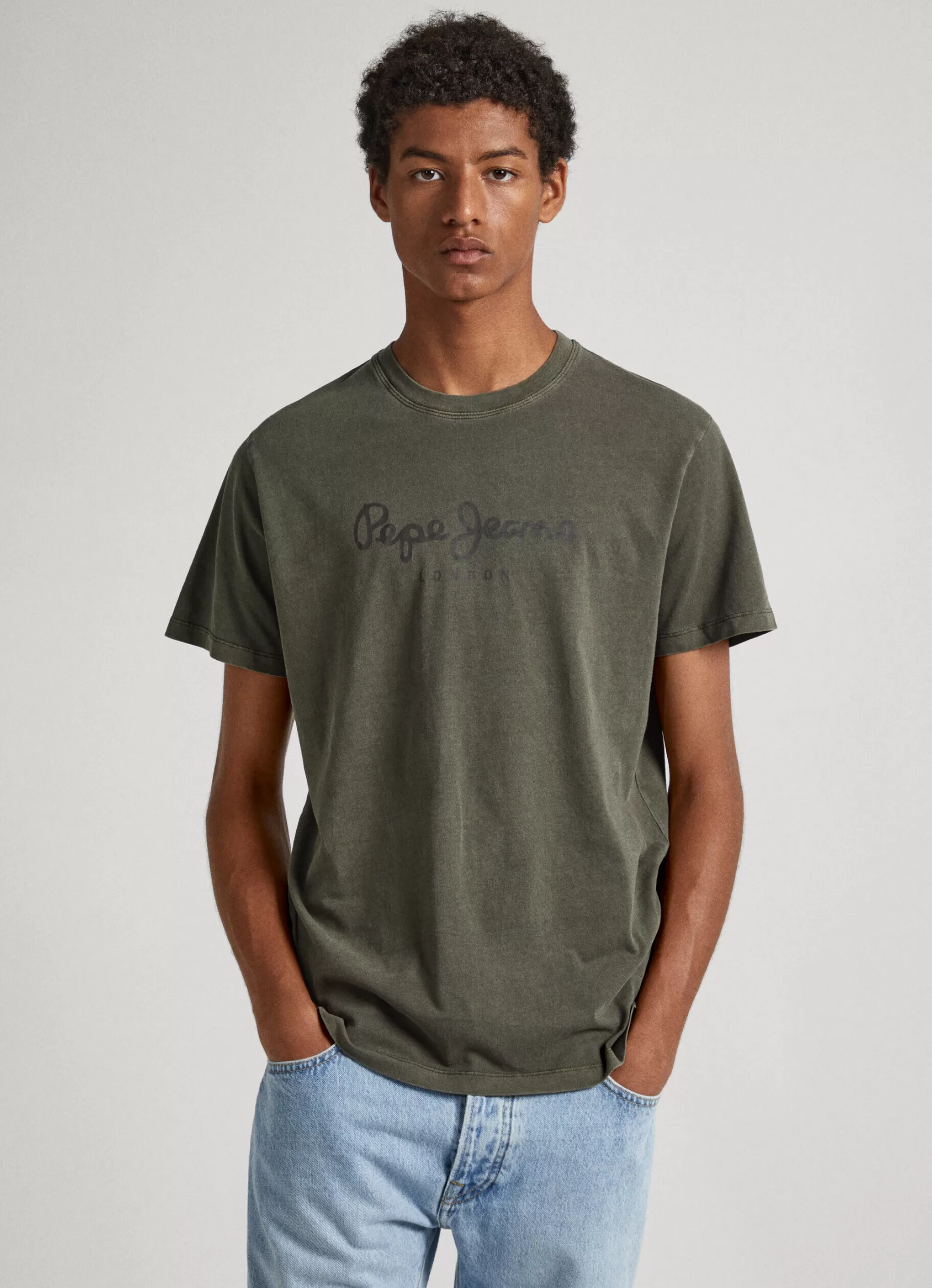 Homem Pepe Jeans T-Shirts>T-Shirt Logo Estampado