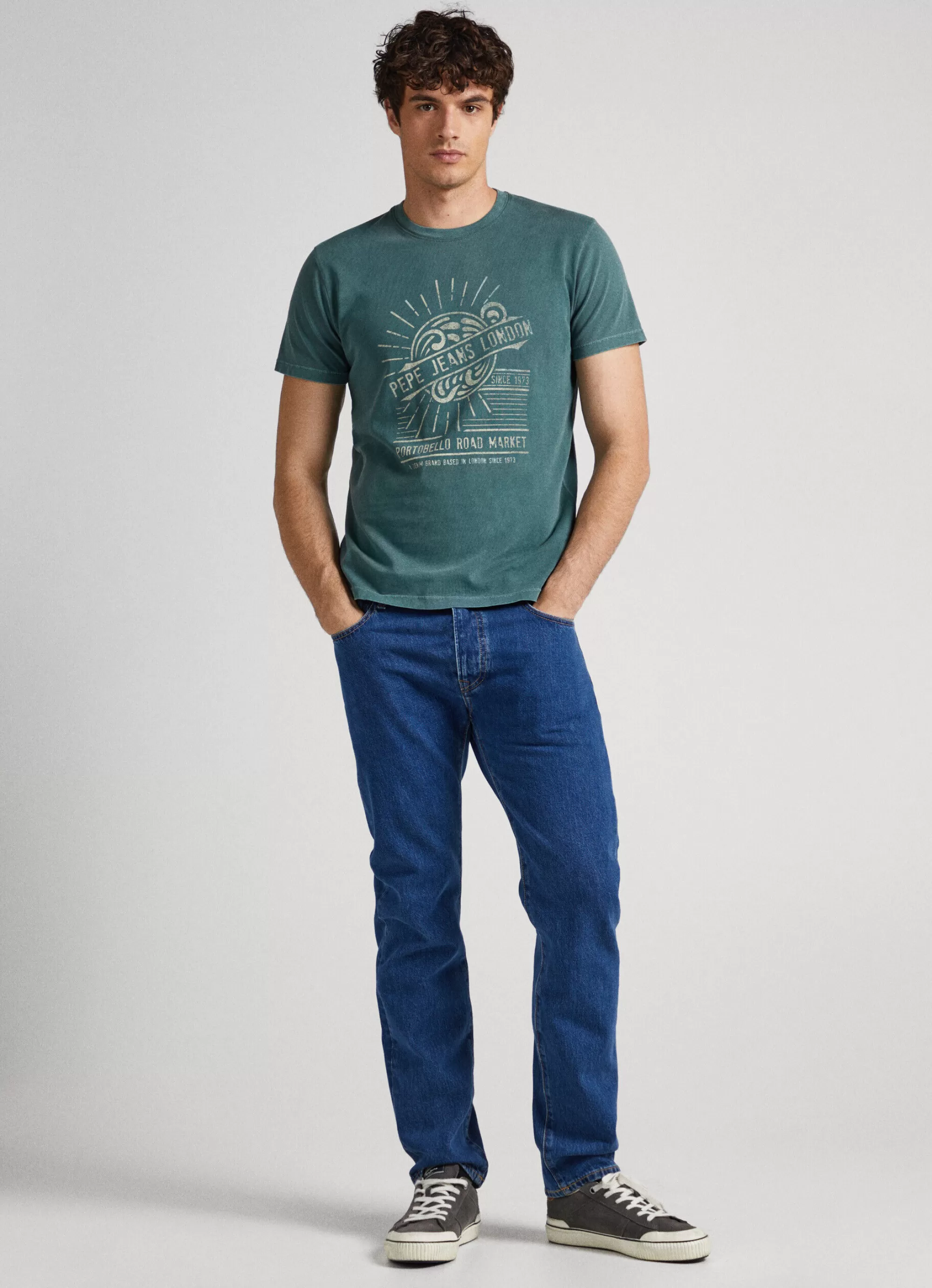 Homem Pepe Jeans T-Shirts>T-Shirt Logo Estampado