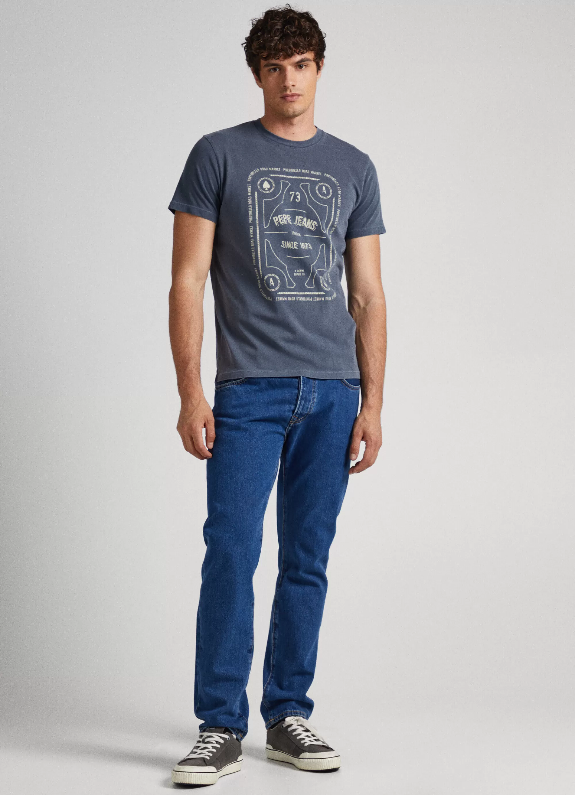 Homem Pepe Jeans T-Shirts>T-Shirt Logo Estampado