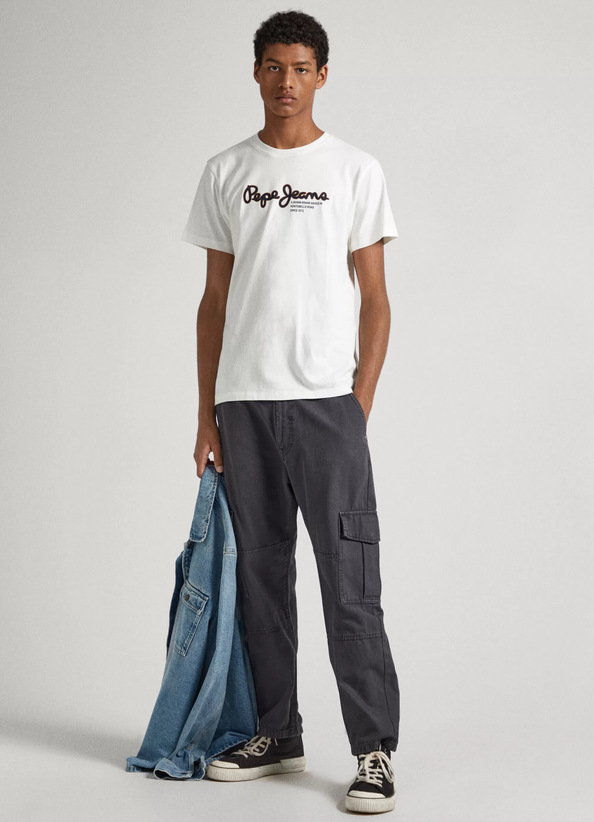 Homem Pepe Jeans T-Shirts>T-Shirt Logo Estampado