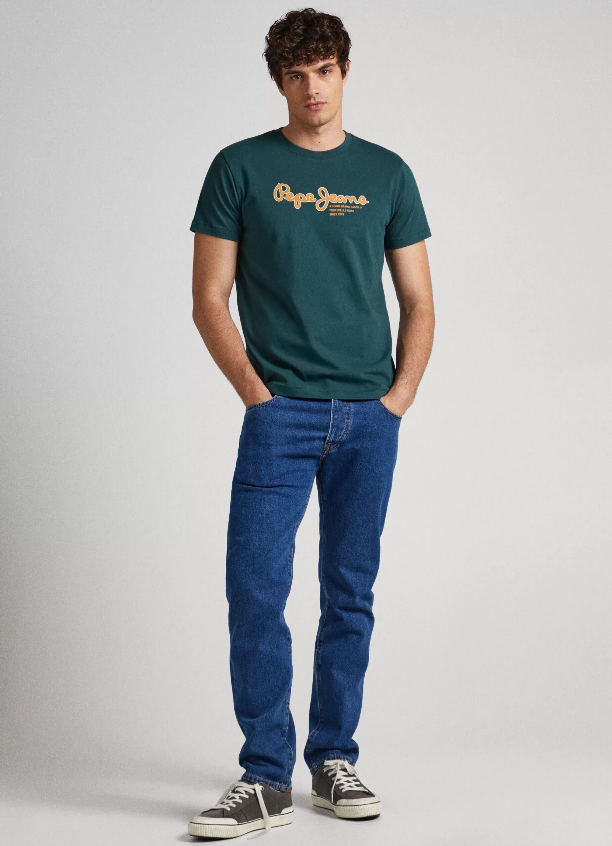 Homem Pepe Jeans T-Shirts>T-Shirt Logo Estampado