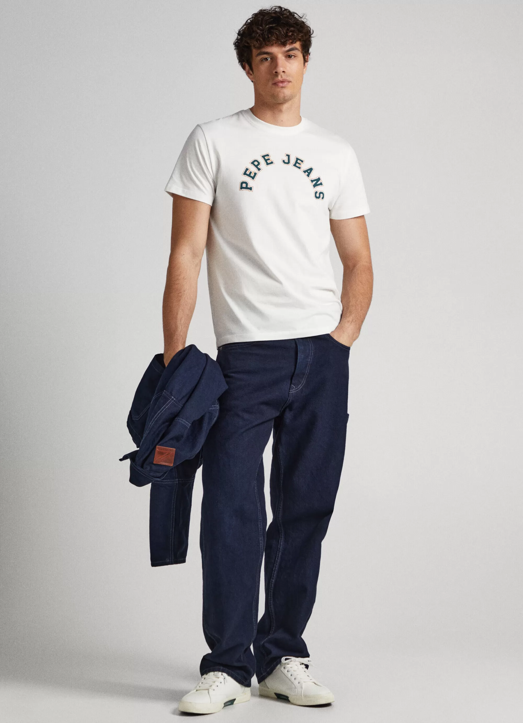 Homem Pepe Jeans T-Shirts>T-Shirt Logo Estampado