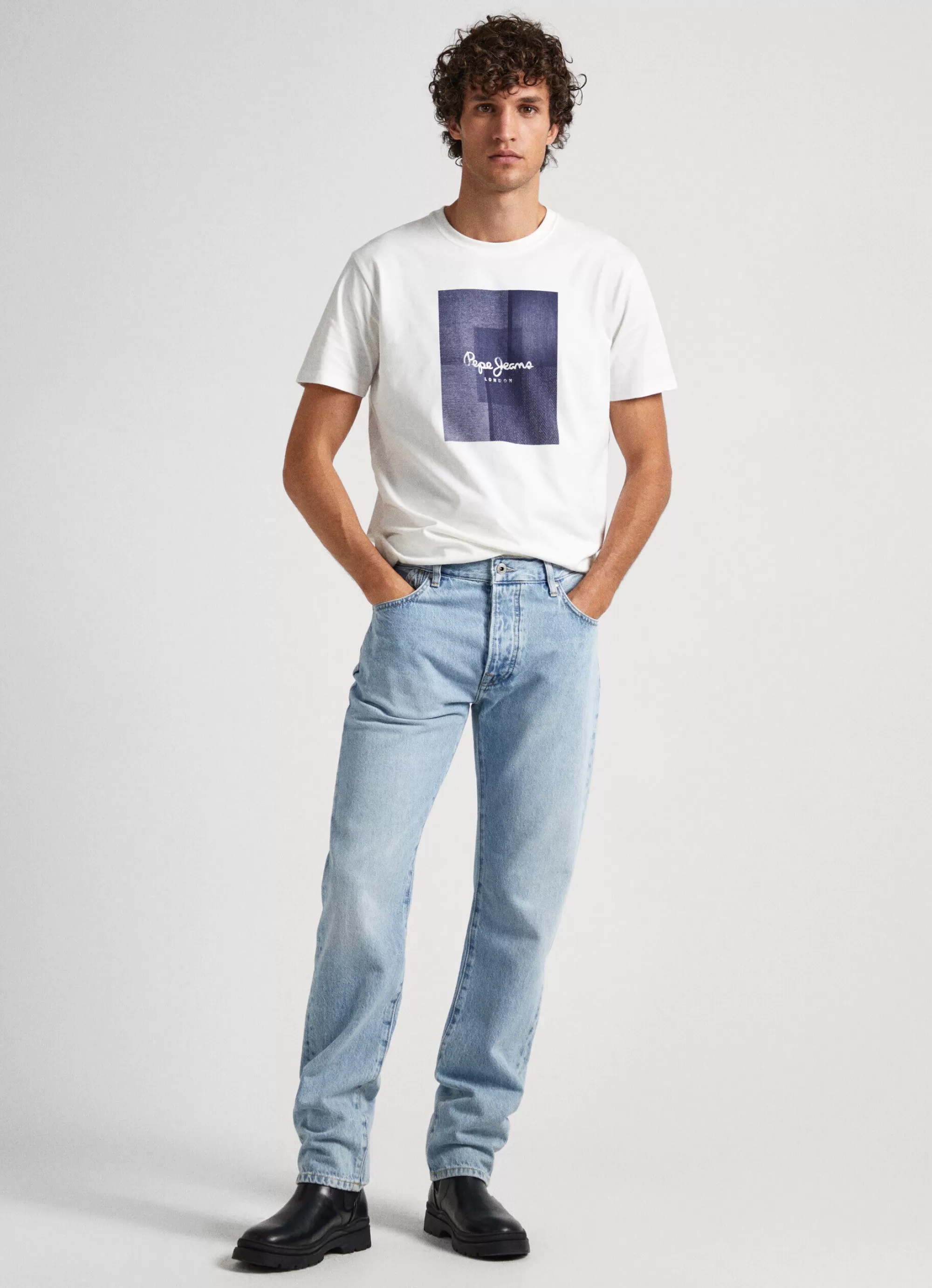 Homem Pepe Jeans T-Shirts>T-Shirt Logo Estampado