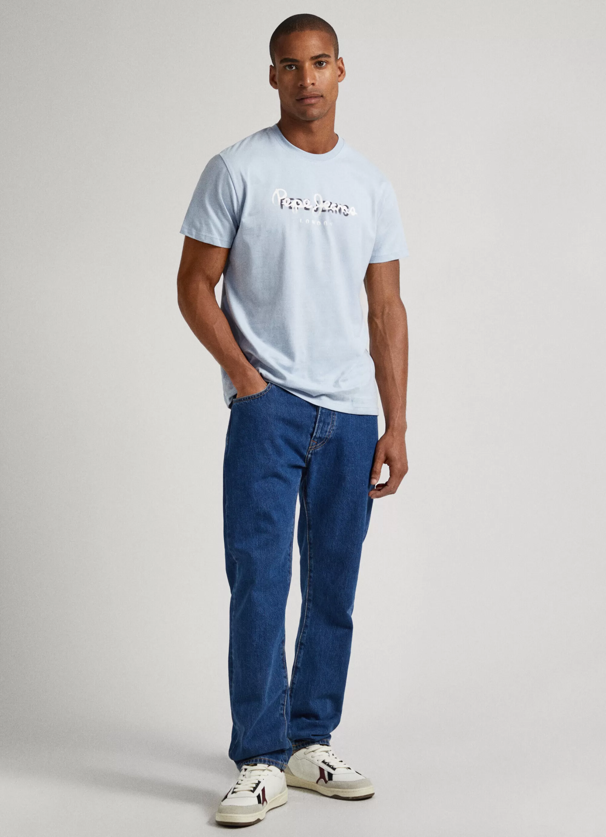 Homem Pepe Jeans T-Shirts>T-Shirt Logo Estampado