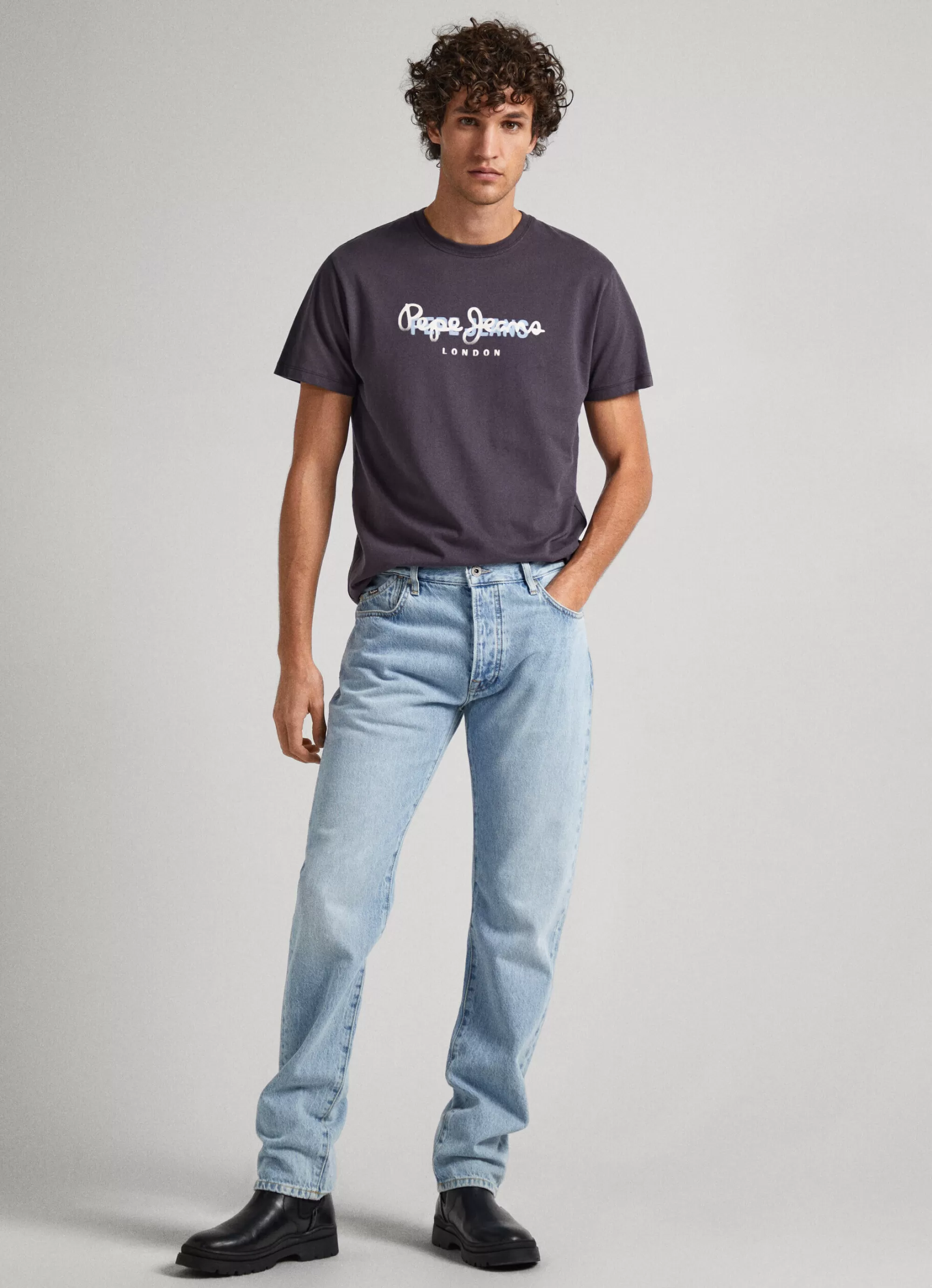 Homem Pepe Jeans T-Shirts>T-Shirt Logo Estampado