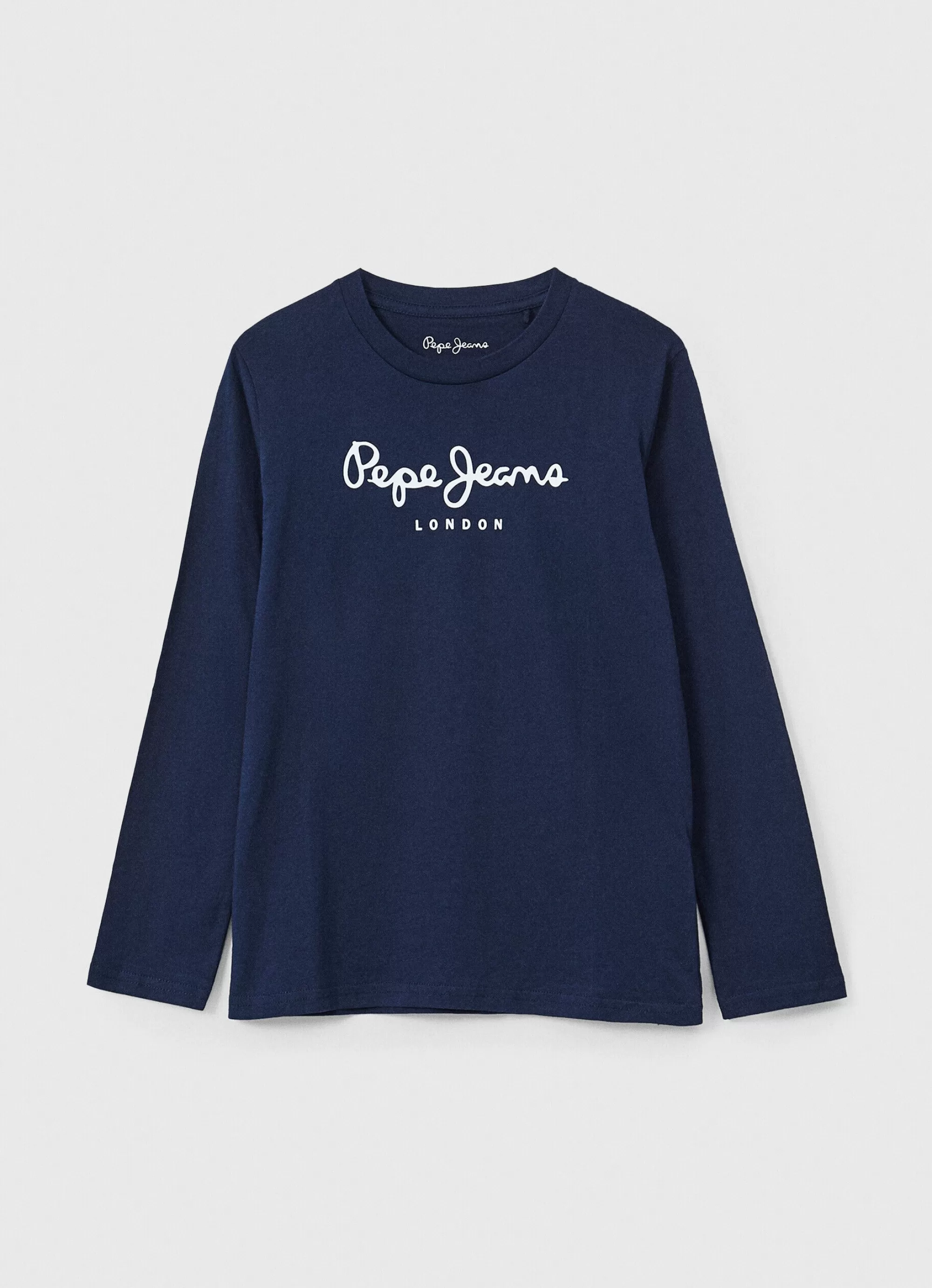 Rapaz Pepe Jeans T-Shirts>T-Shirt Manga Comprida Com Logo