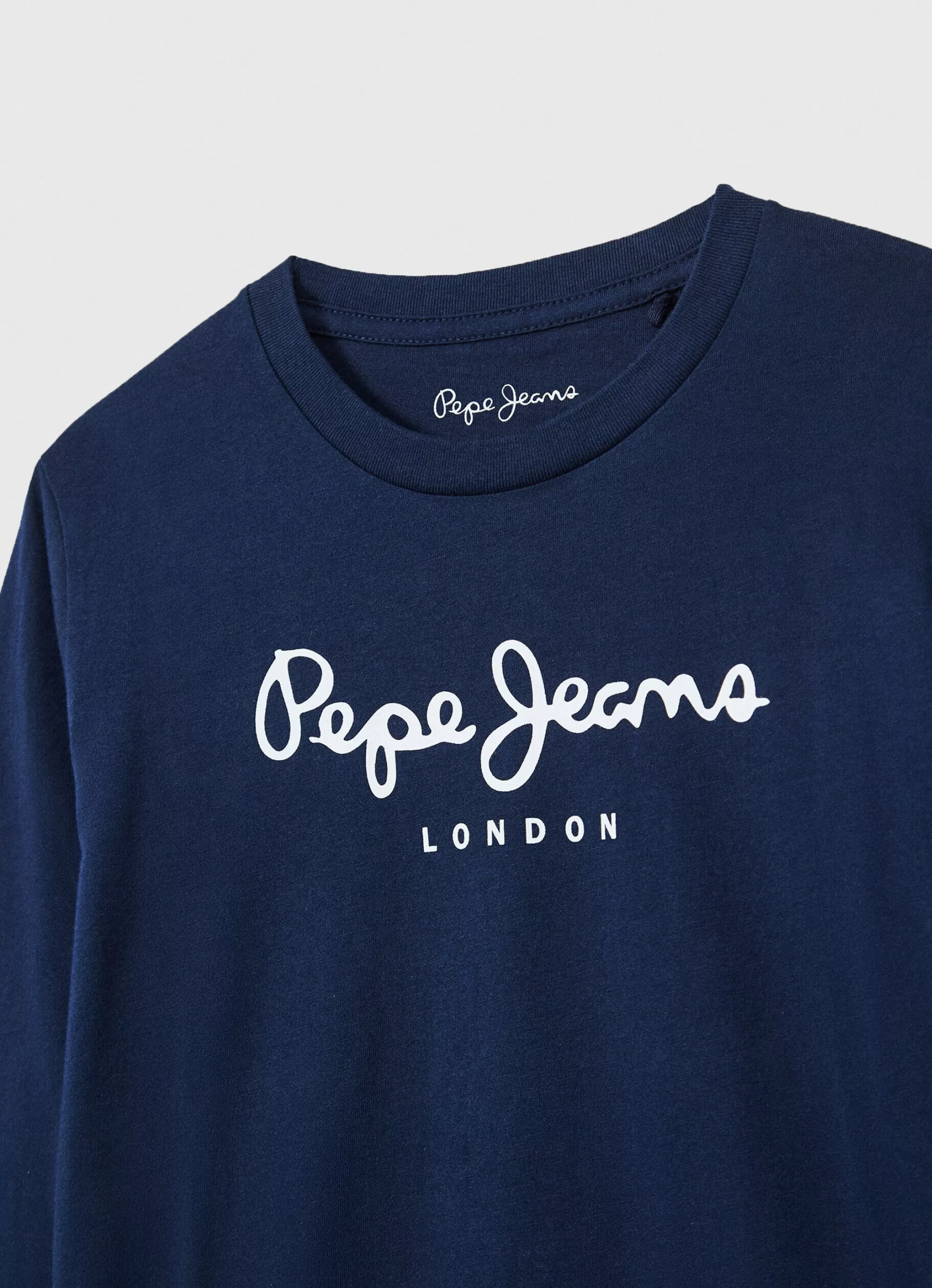 Rapaz Pepe Jeans T-Shirts>T-Shirt Manga Comprida Com Logo