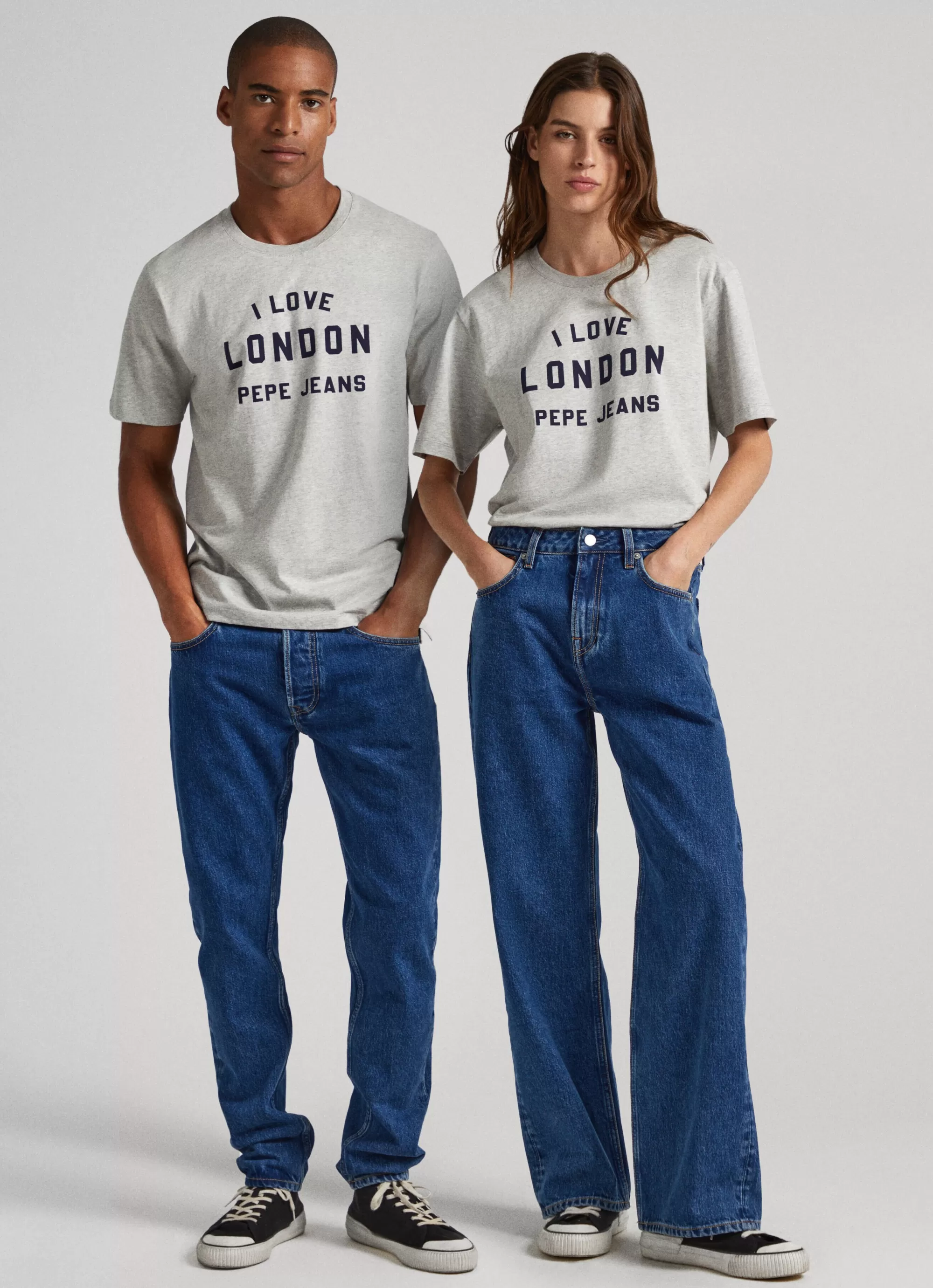 Homem Pepe Jeans T-Shirts>T-Shirt Unisexo Estampada I Love London