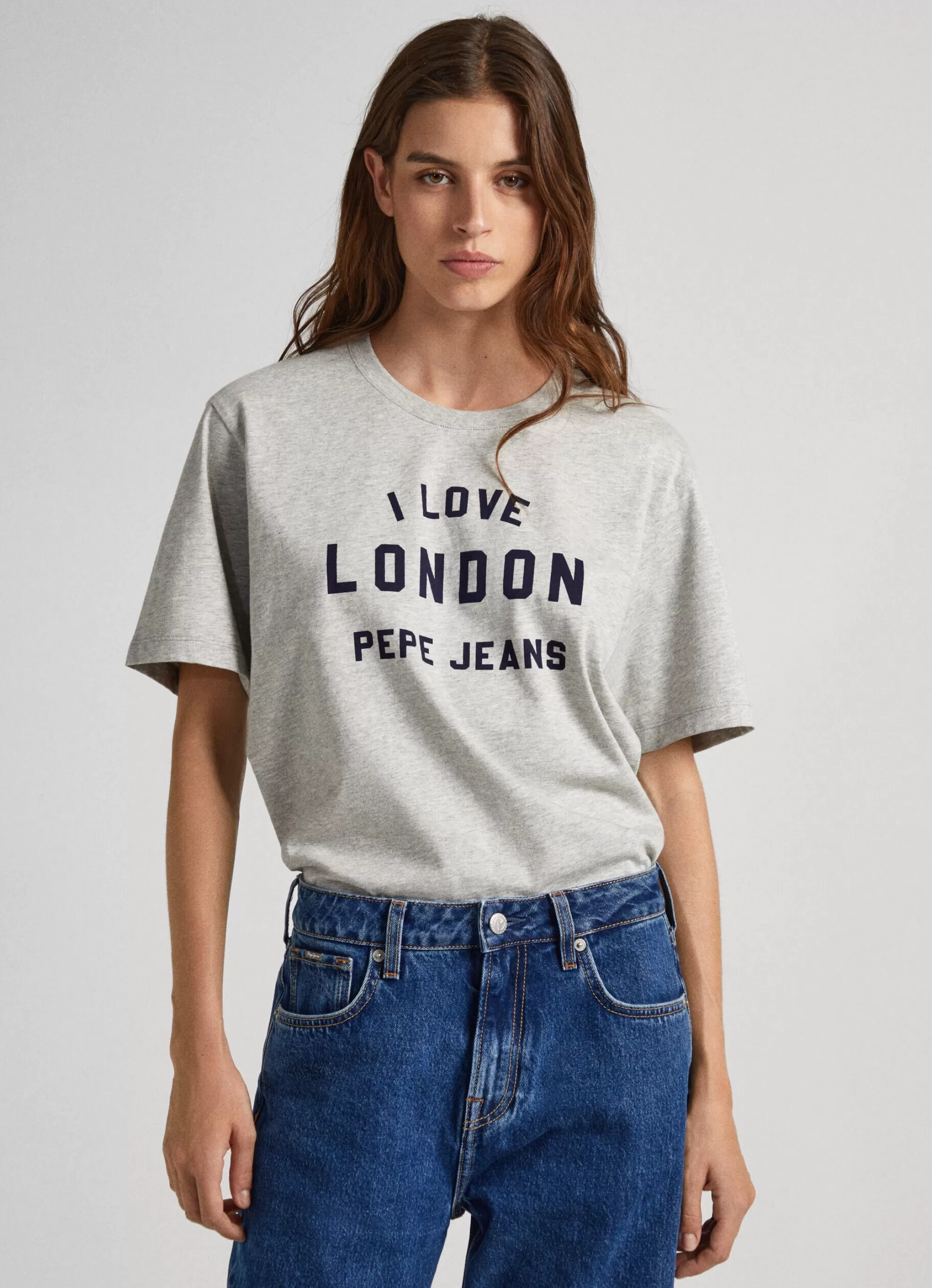 Homem Pepe Jeans T-Shirts>T-Shirt Unisexo Estampada I Love London