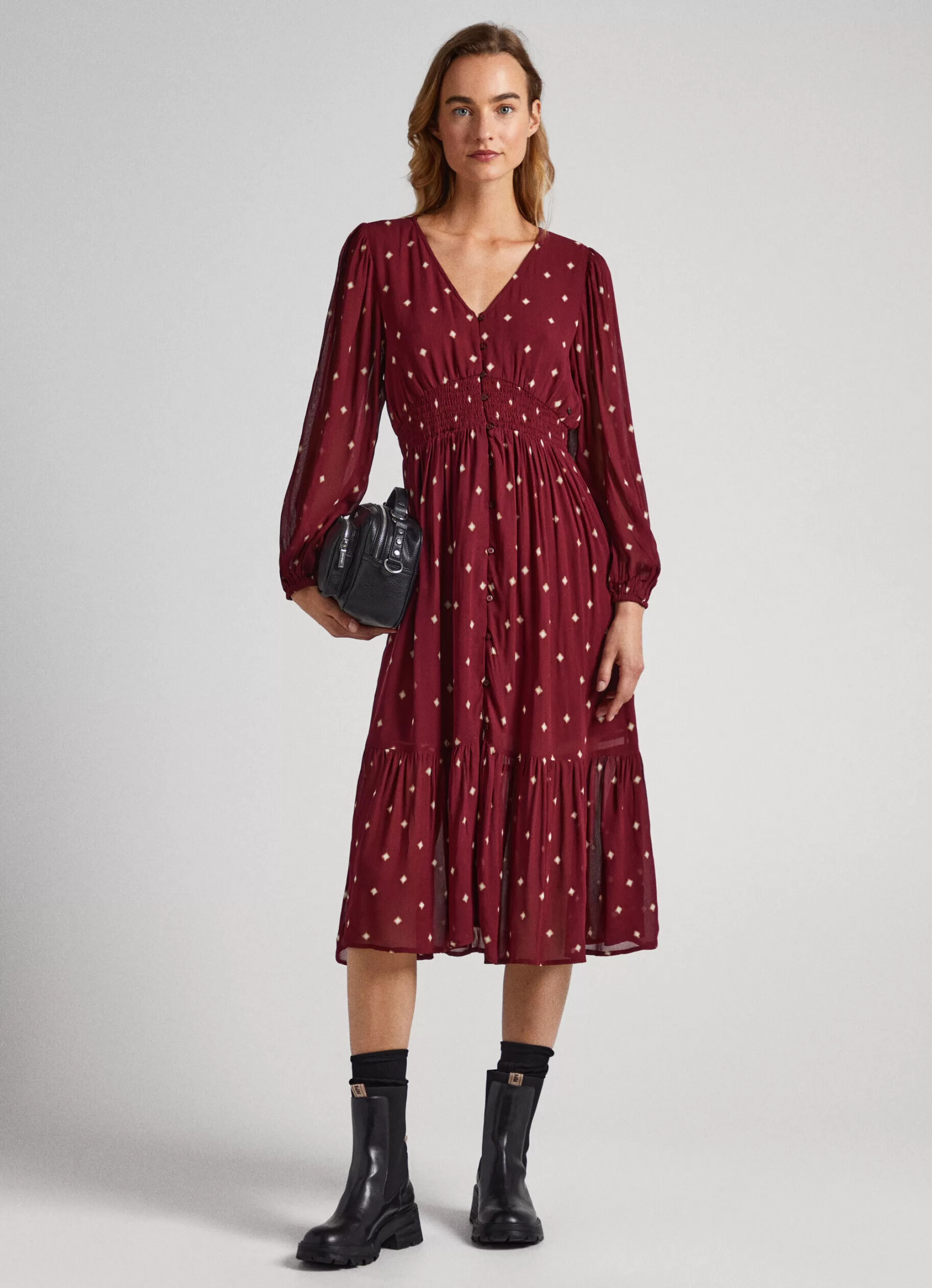 Mulher Pepe Jeans Vestidos E Macacões>Vestido As Bolinhas