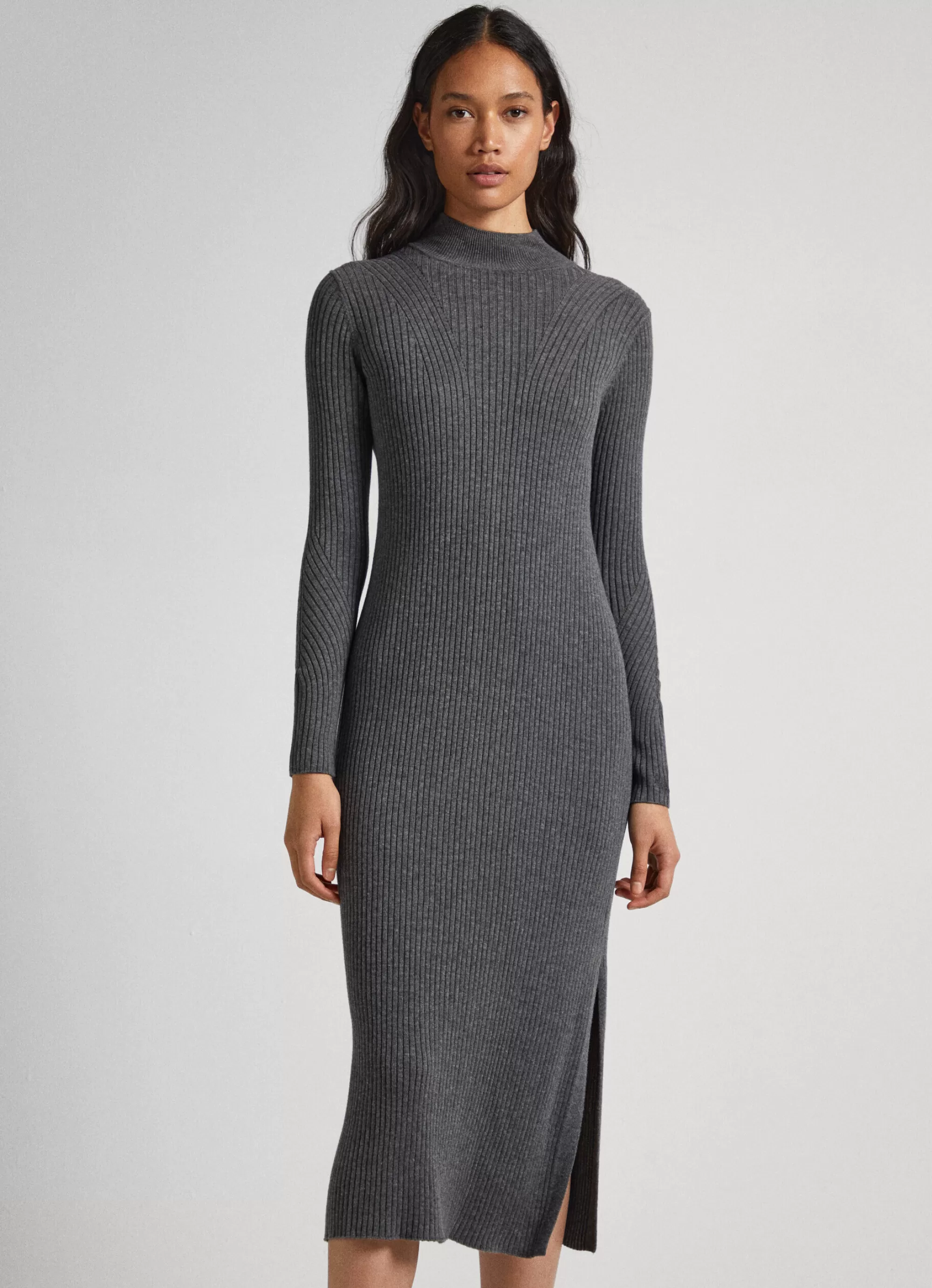 Mulher Pepe Jeans Vestidos E Macacões>Vestido Canelado Regular Fit