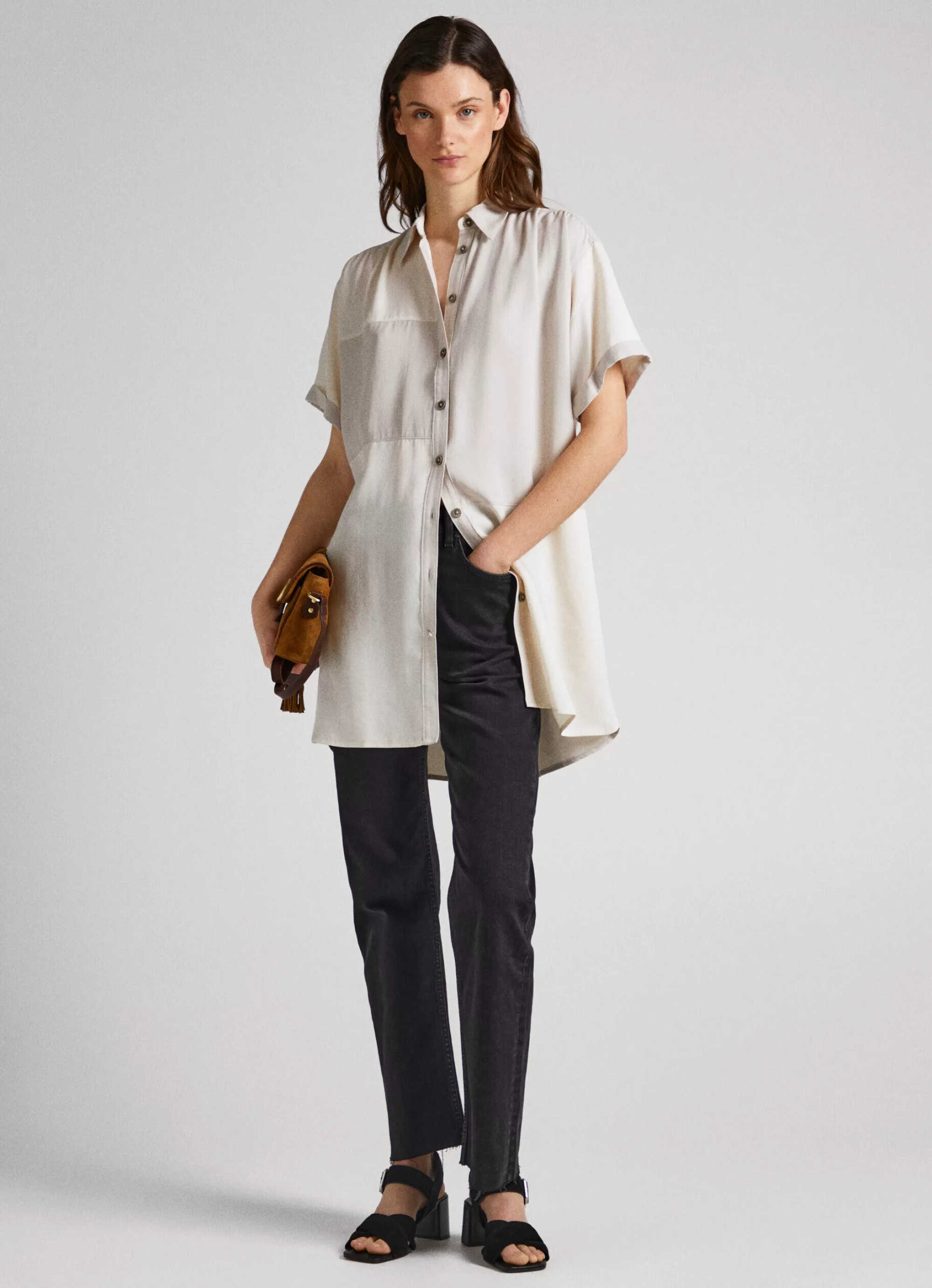 Mulher Pepe Jeans Vestidos E Macacões>Vestido De Efeito Patch