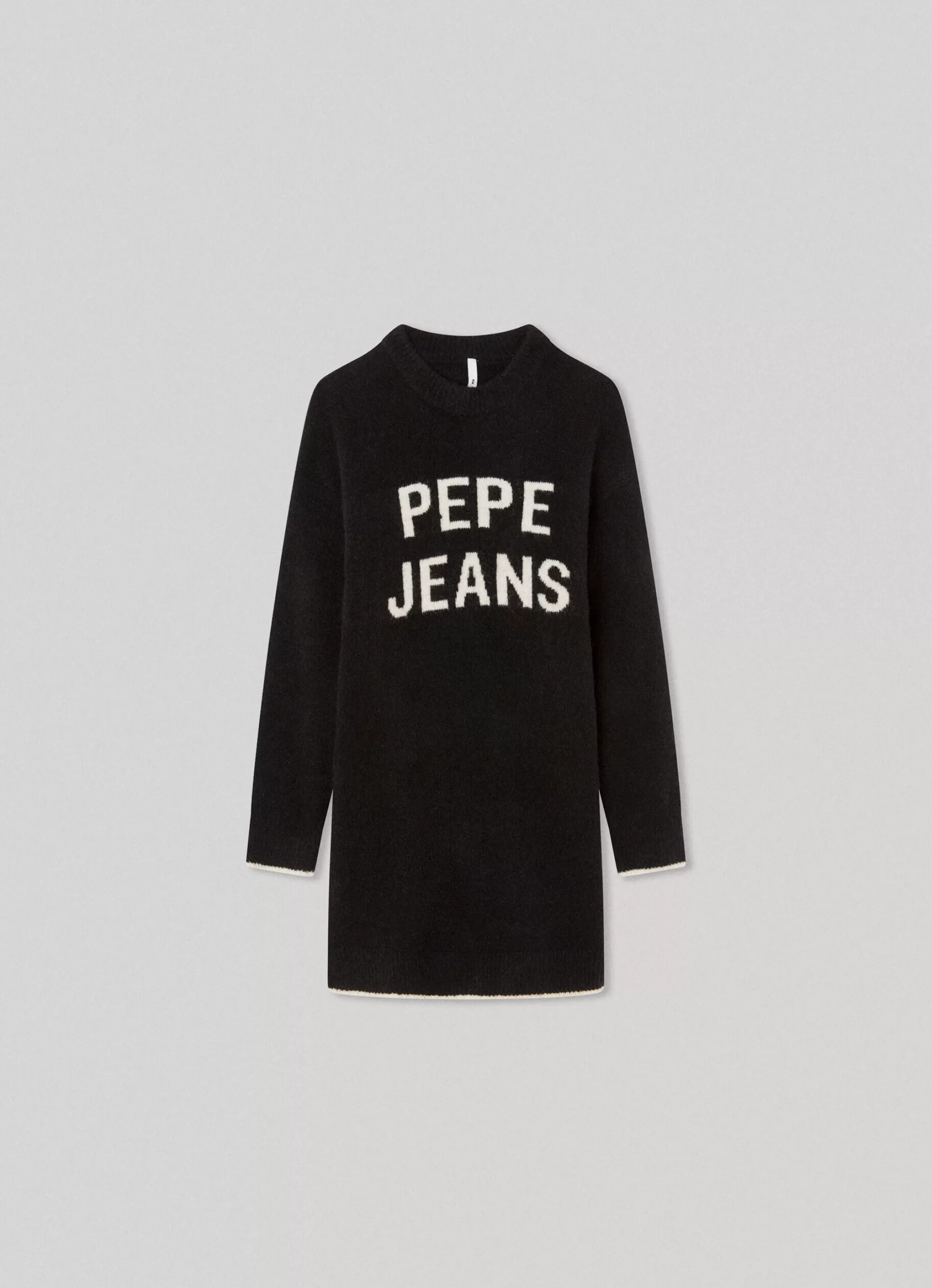 Rapariga Pepe Jeans Vestidos E Saias>Vestido De Malha Logo Bordado