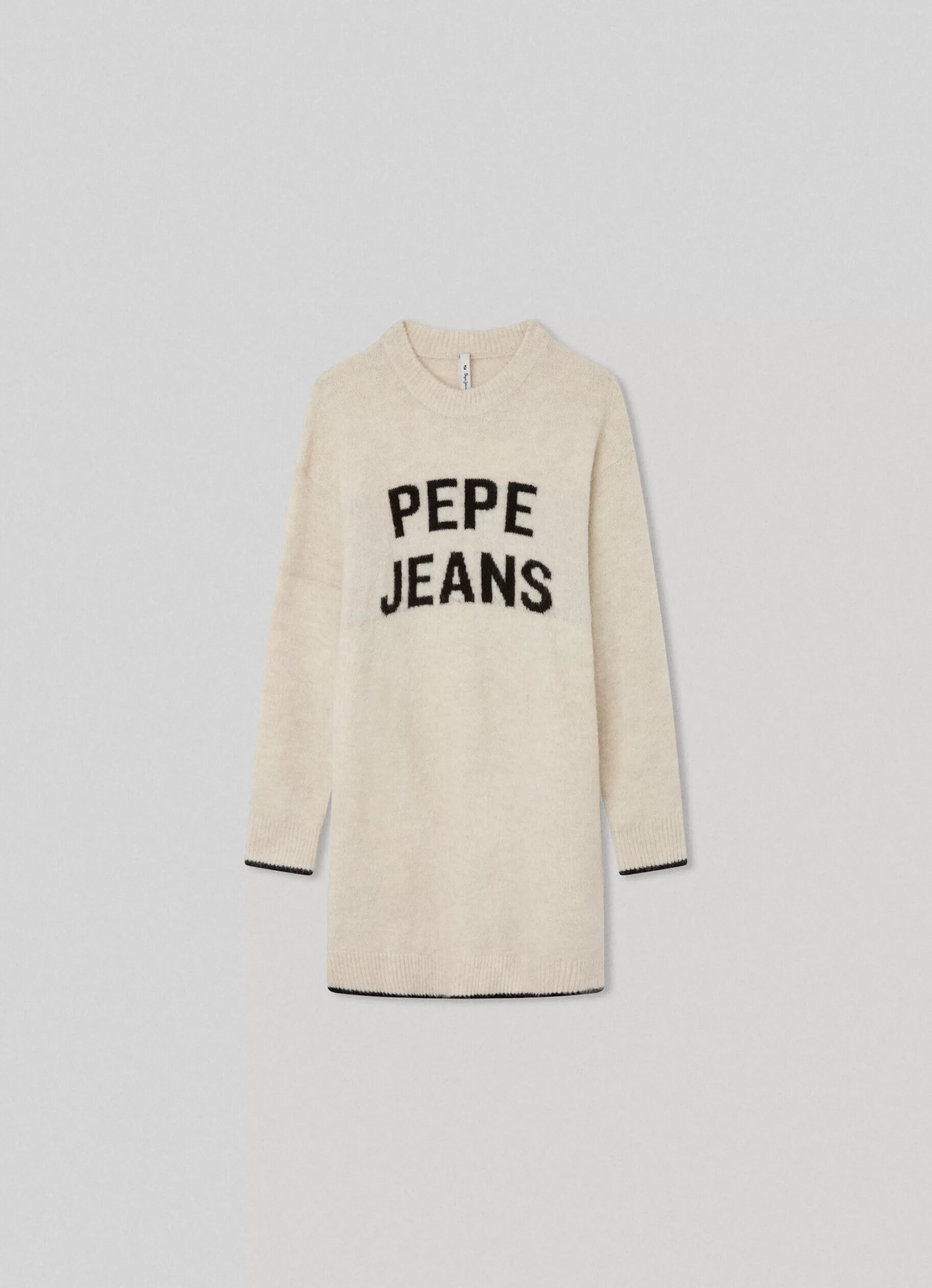 Rapariga Pepe Jeans Vestidos E Saias>Vestido De Malha Logo Bordado