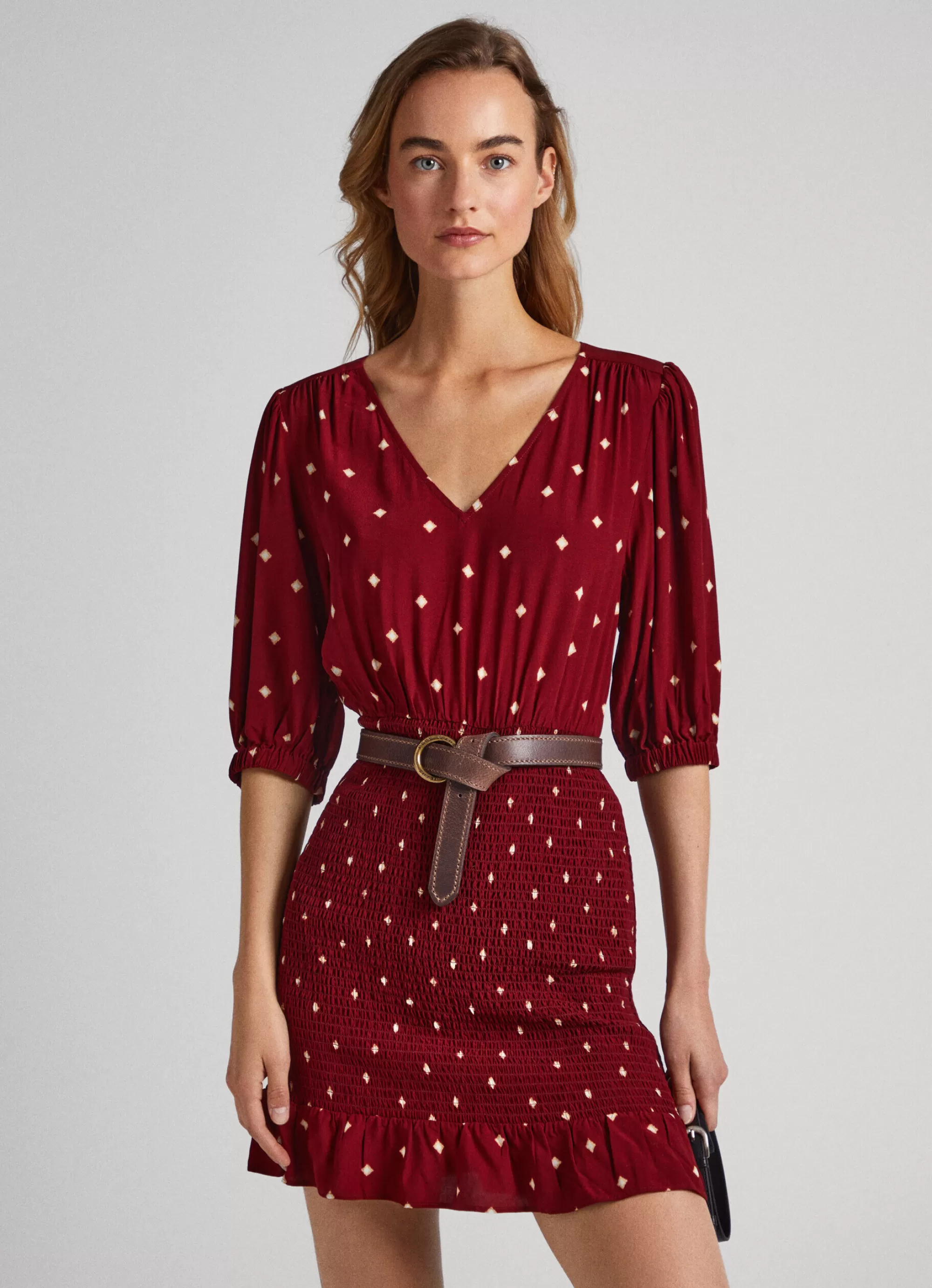 Mulher Pepe Jeans Vestidos E Macacões>Vestido Padrao As Bolinhas
