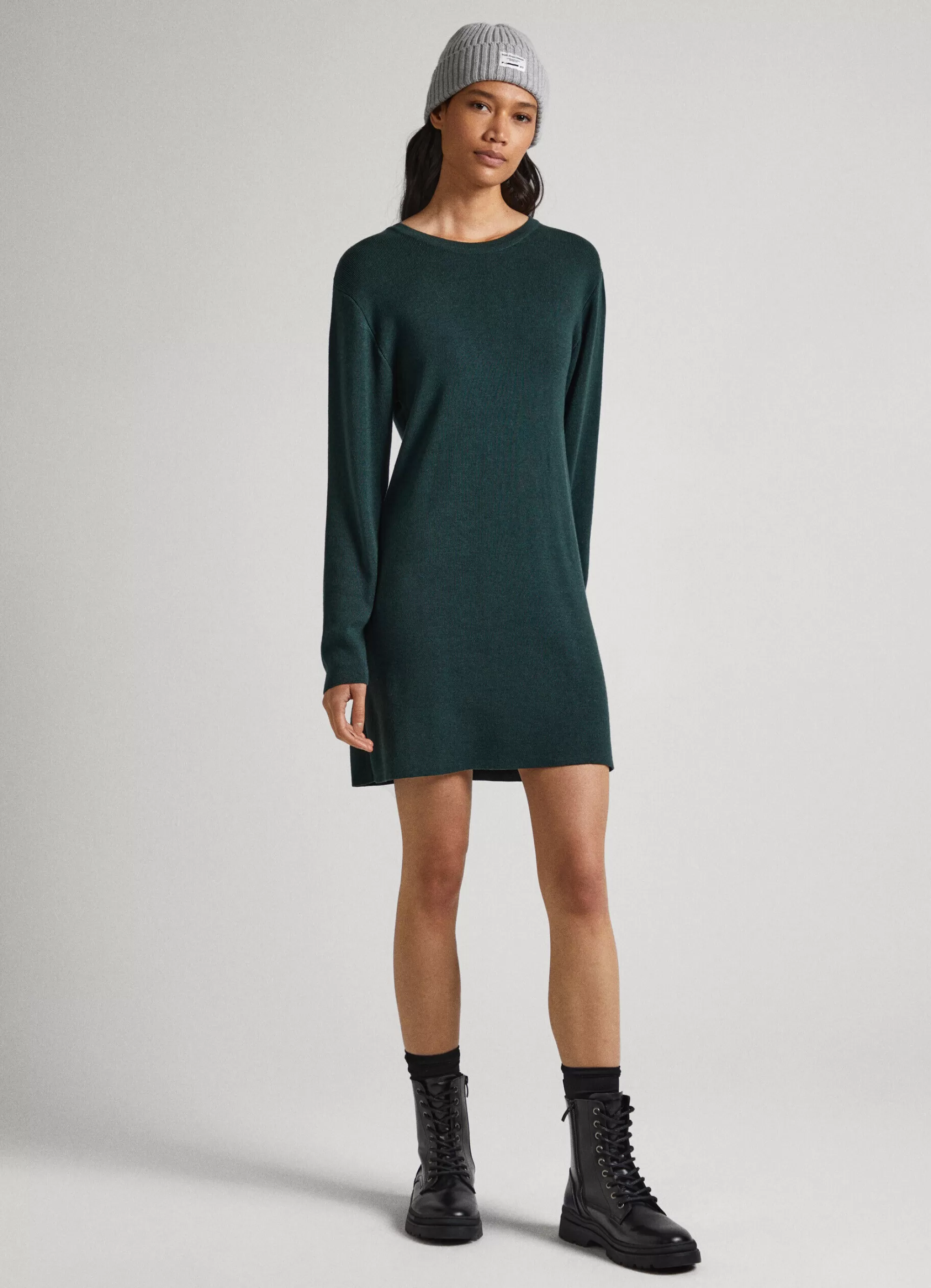 Mulher Pepe Jeans Vestidos E Macacões>Vestido Tencel Decote Em V